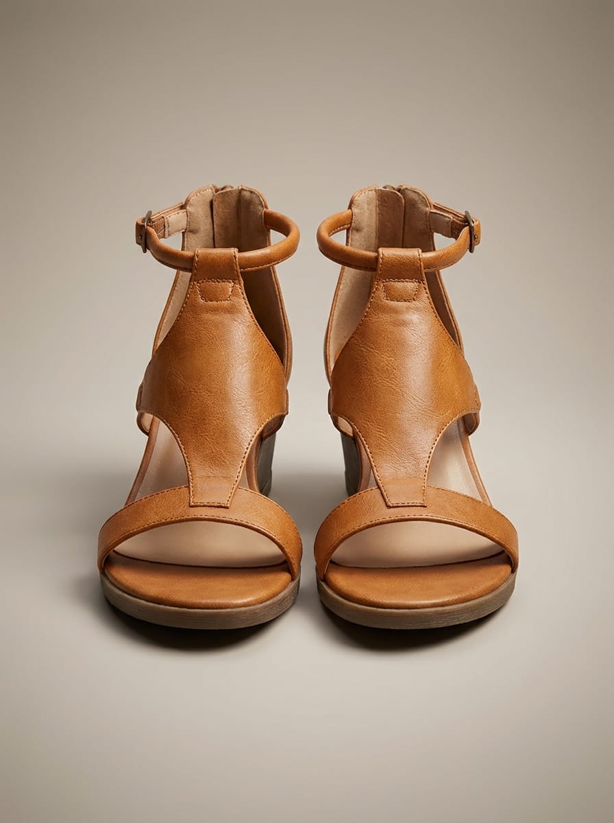 Women's T-Strap Wedge Platform Sandals | Open Toe