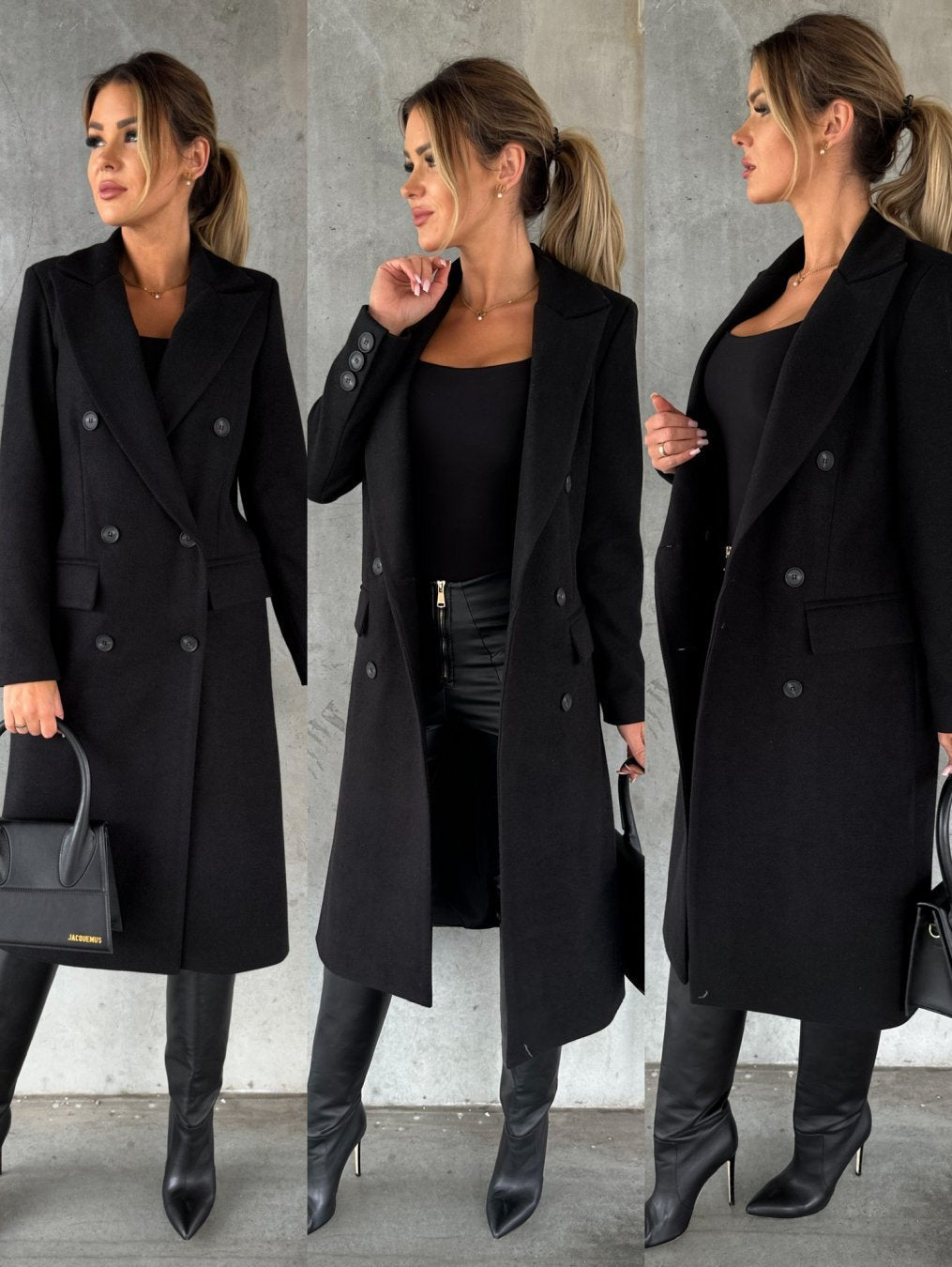 Women’s Trench Coat | Double Breasted Long Sleeves