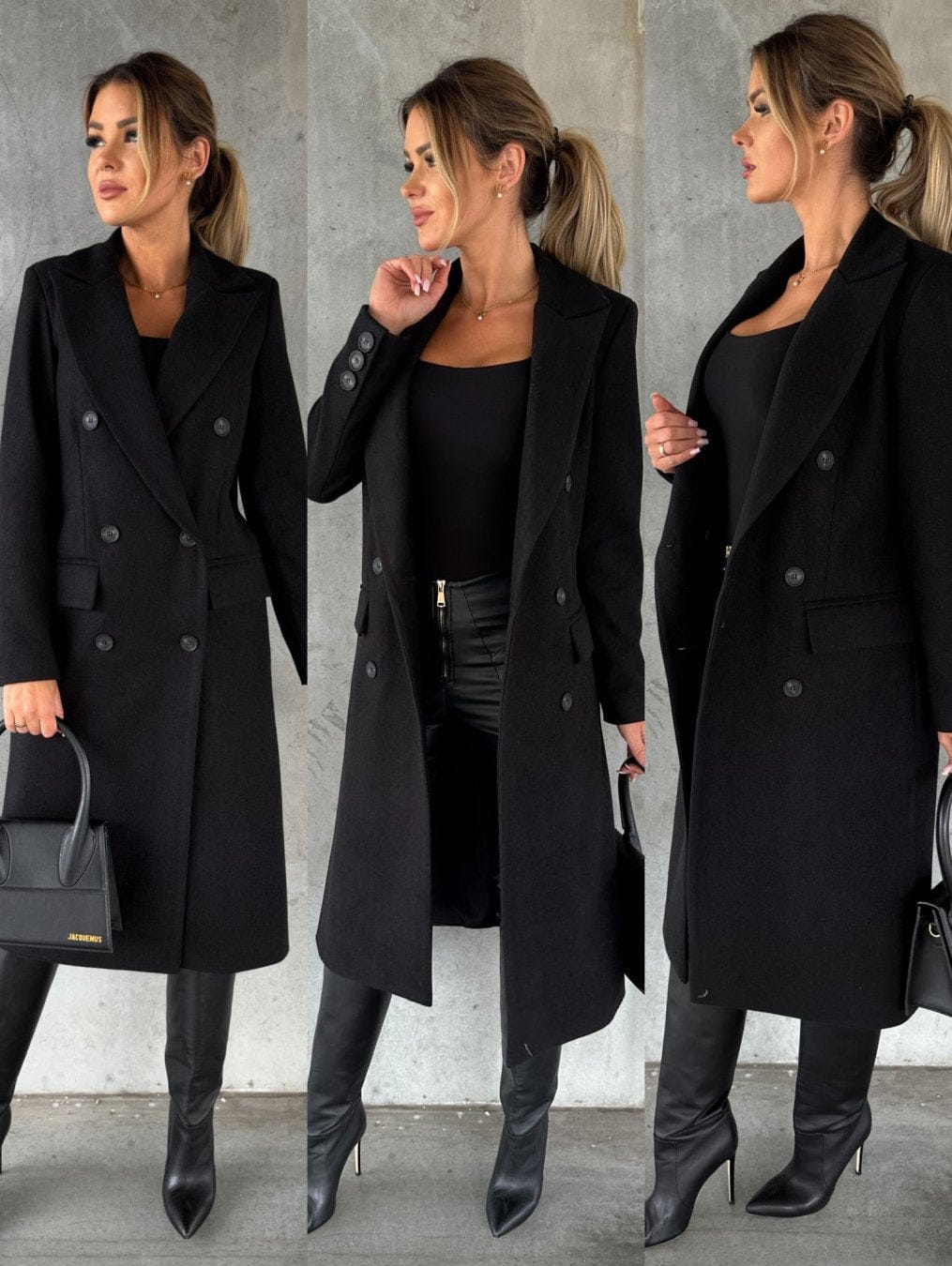 Women’s Trench Coat | Double Breasted Long Sleeves