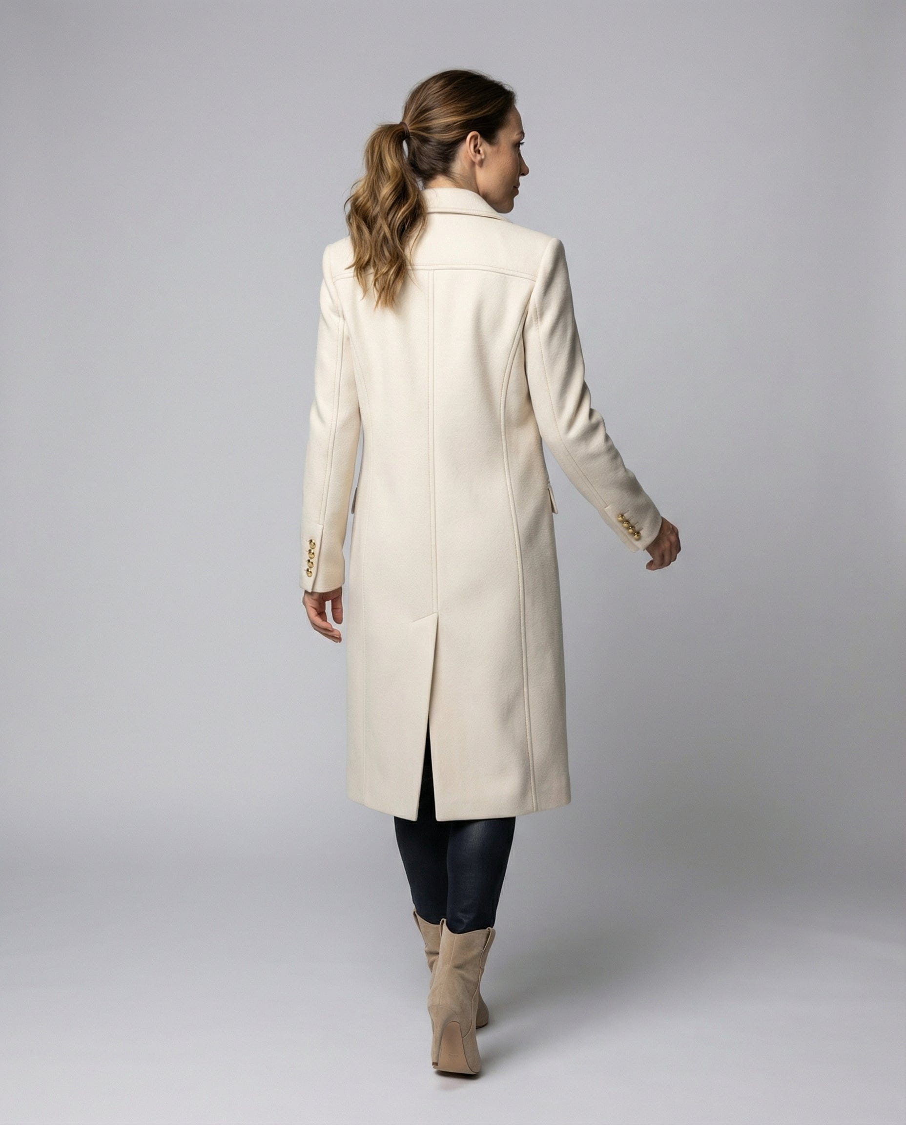 Women’s Trench Coat | Double Breasted Long Sleeves