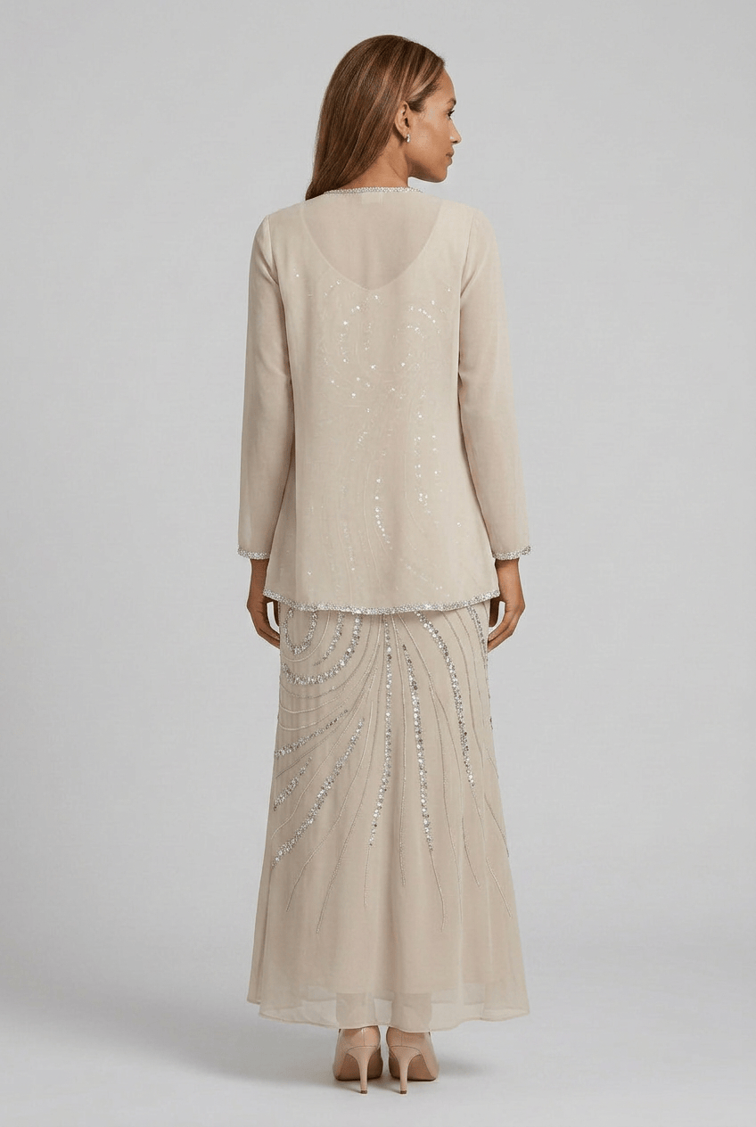 Women's Wedding Guest Dress with Jacket | Maxi