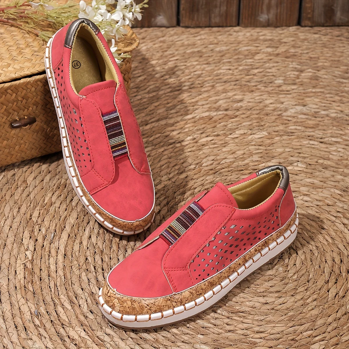 Women’s Platform Trainers | Perforated Everyday Casual Style