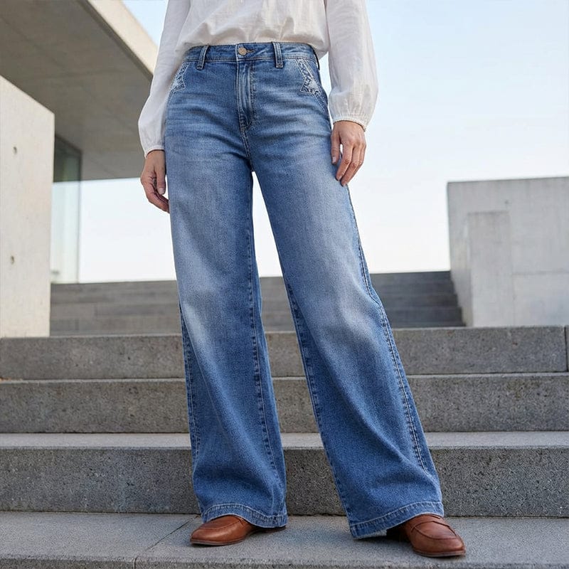 Women's High Waisted Wide Leg Jeans | Denim