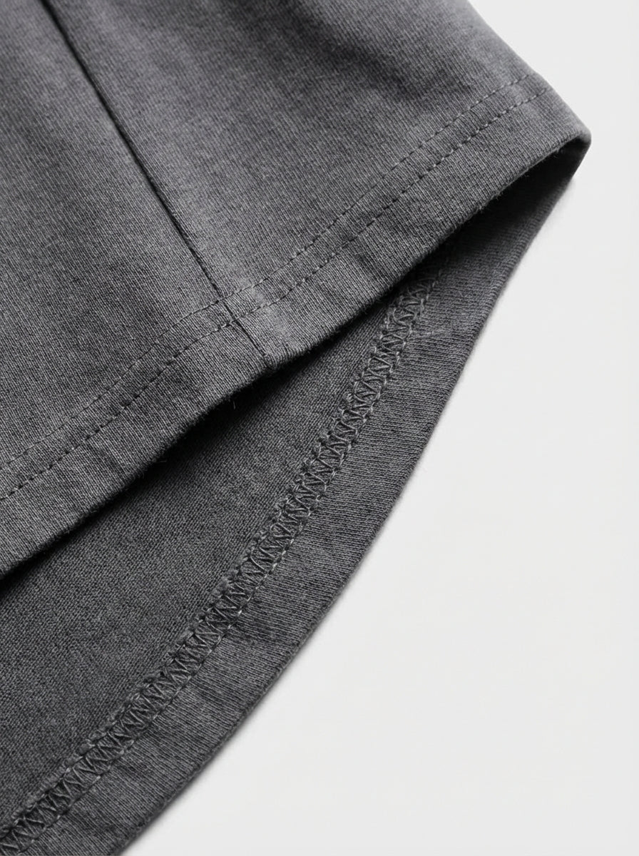 Men's Oversized Drop Hem Sweatshirt | Long Sleeve Crew Neck