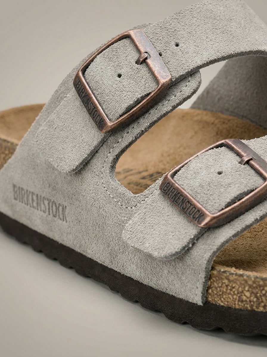 Women’s Double Strap Adjustable Buckle Slide Sandals | Casual