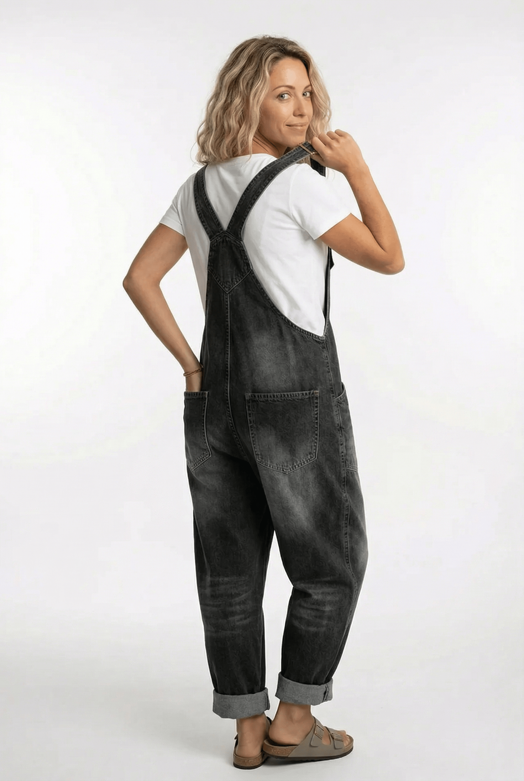 Women's Jumpsuit | Double Pocket Adjustable Buckle