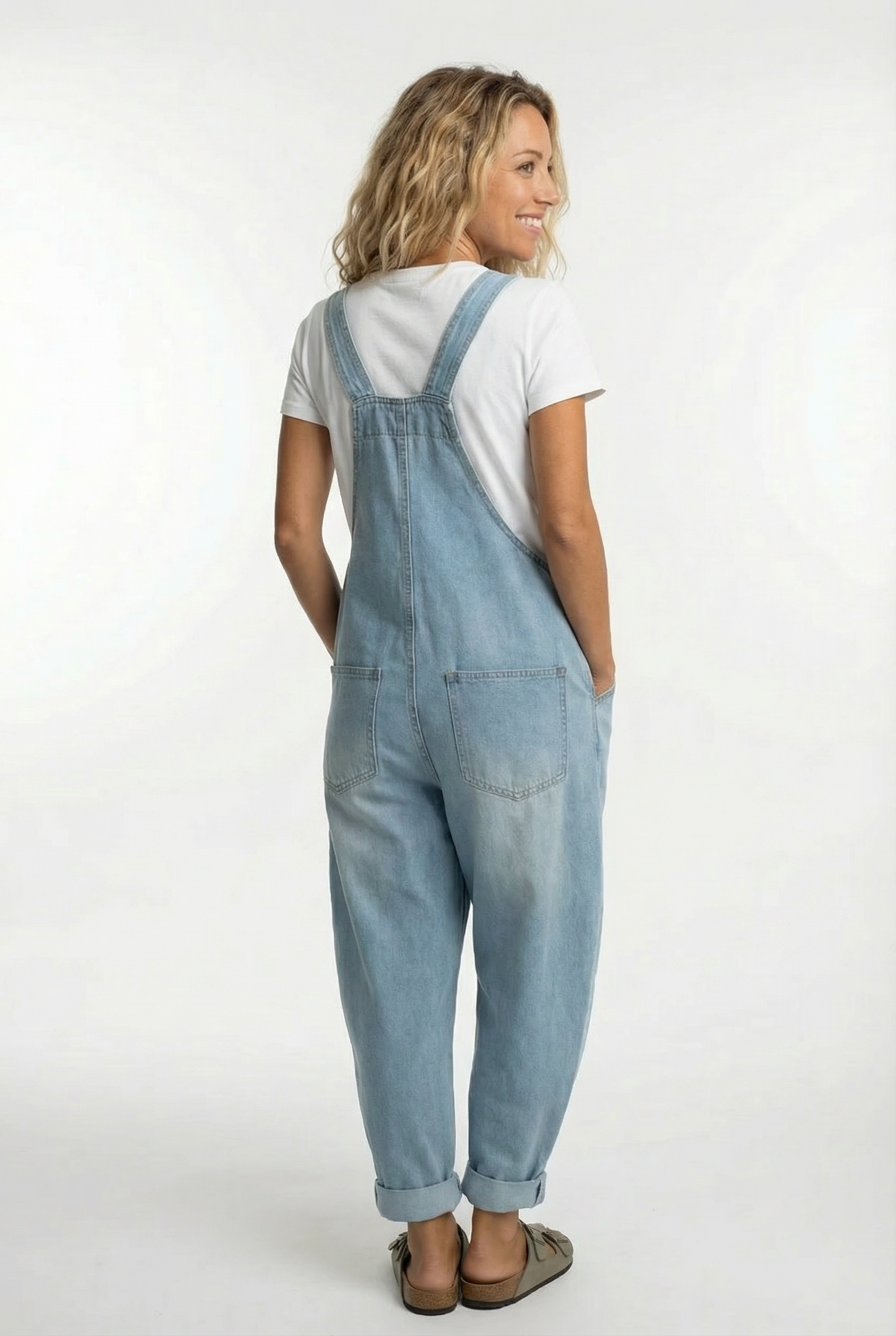 Women's Jumpsuit | Double Pocket Adjustable Buckle