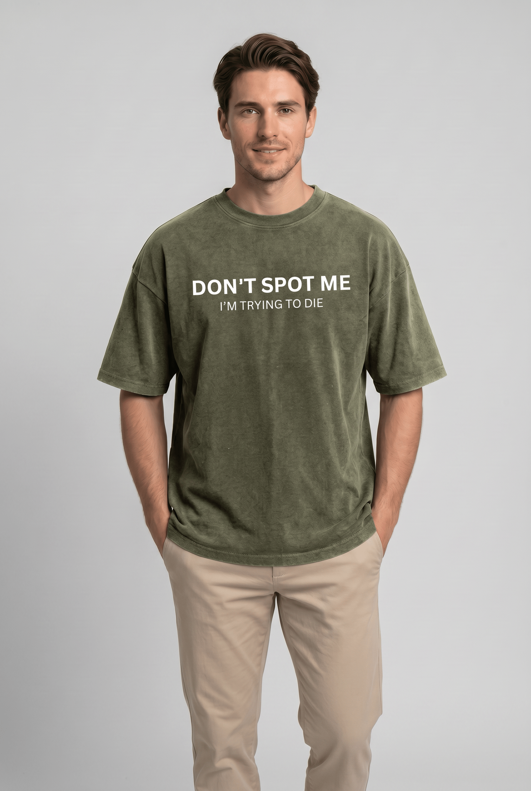 Men's Round Neck Short Sleeves Drop Shoulder T-Shirt | Casual