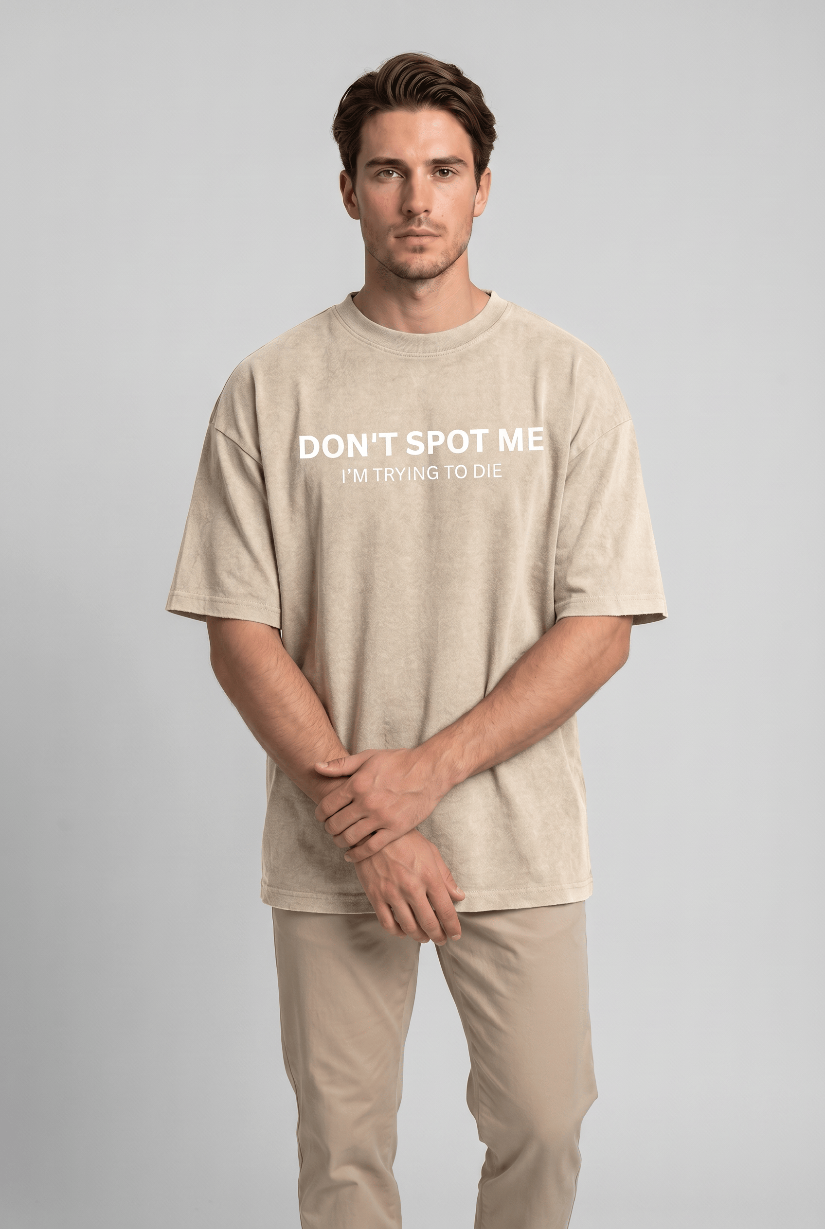 Men's Round Neck Short Sleeves Drop Shoulder T-Shirt | Casual