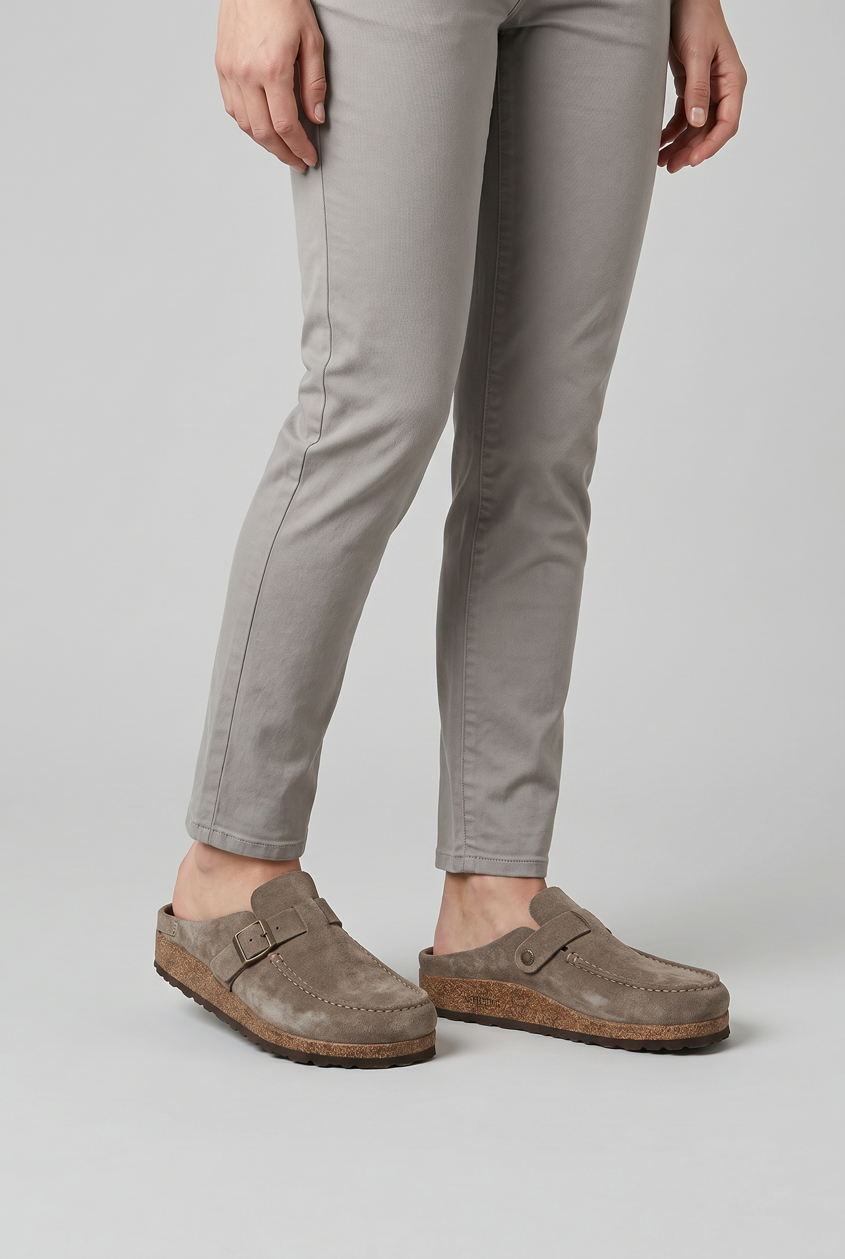 Women’s Round Toe Slip On Clogs | Buckle Strap