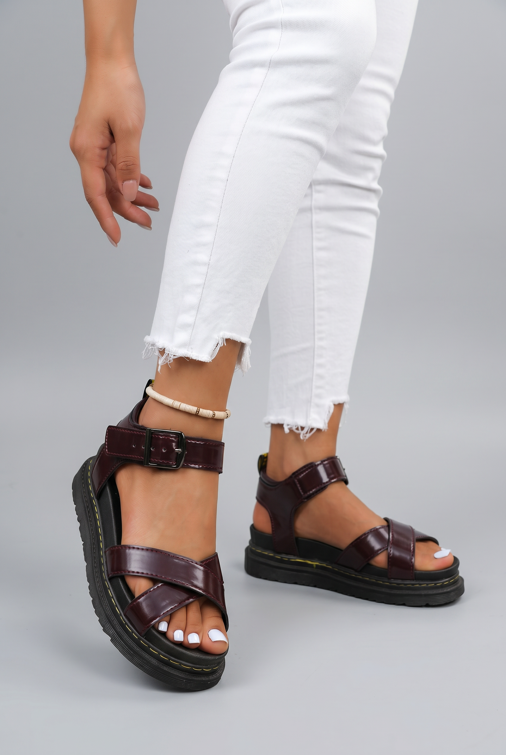 Women's Buckle Strap Platform Sandals | Open Toe