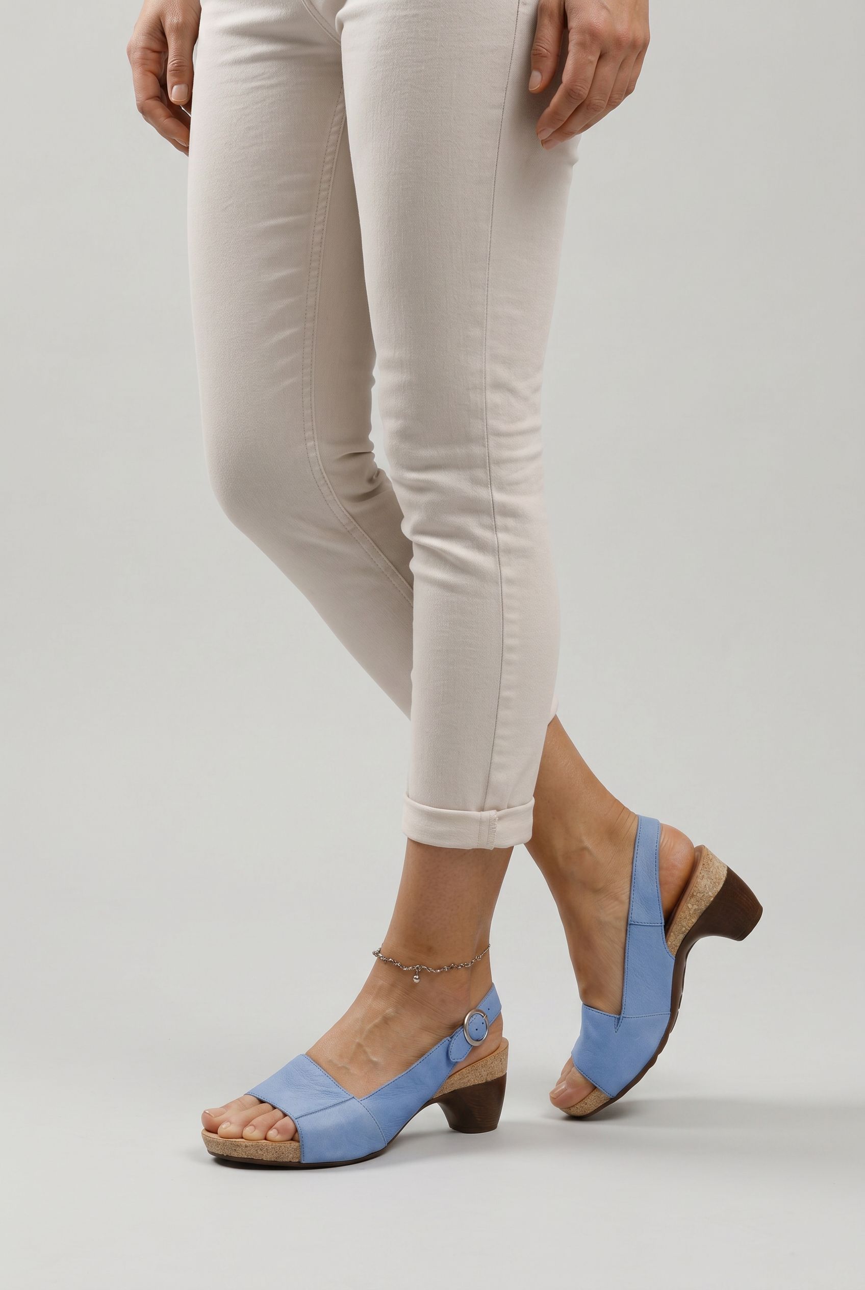 Women’s Open Toe Slingback Sandals | Buckle Strap
