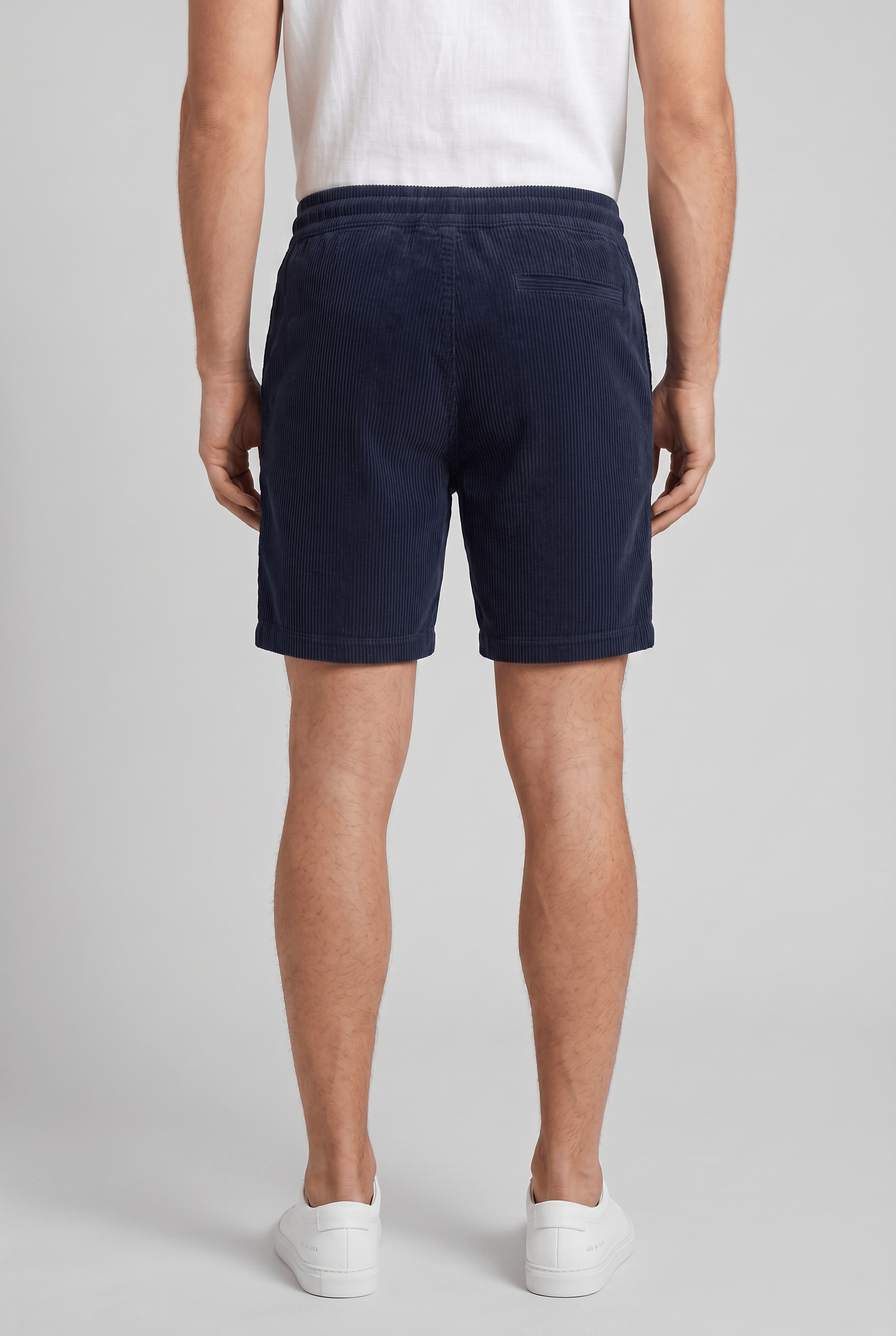 Men's Drawstring Wide Leg Shorts | Ribbed