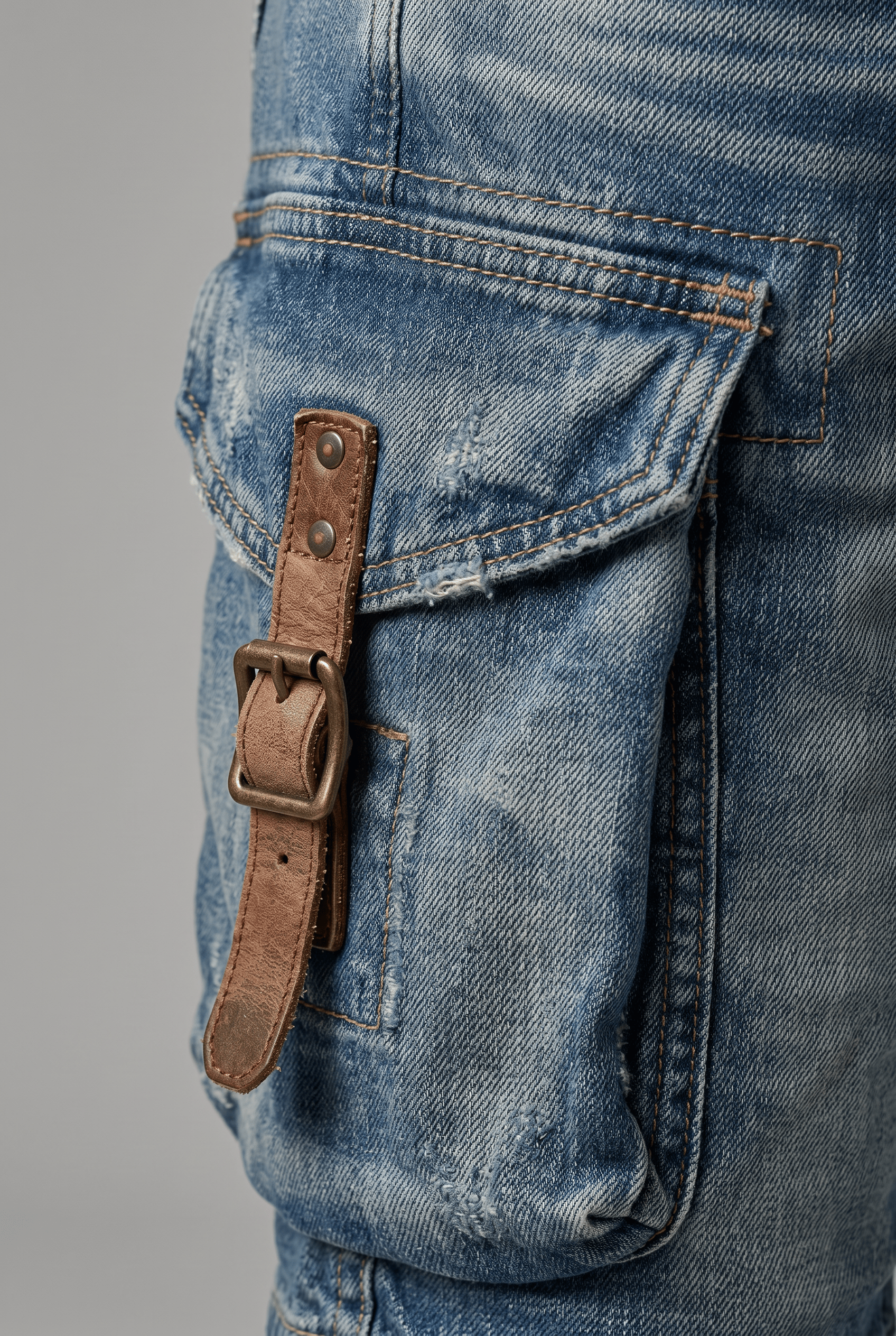 Men's Cargo Wide Leg Shorts | Washed