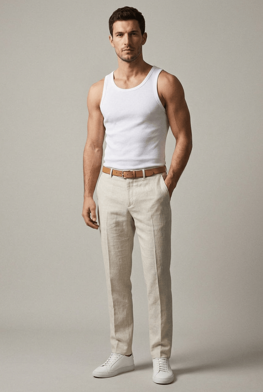 Men’s Sleeveless Ribbed Tank Top | Classic