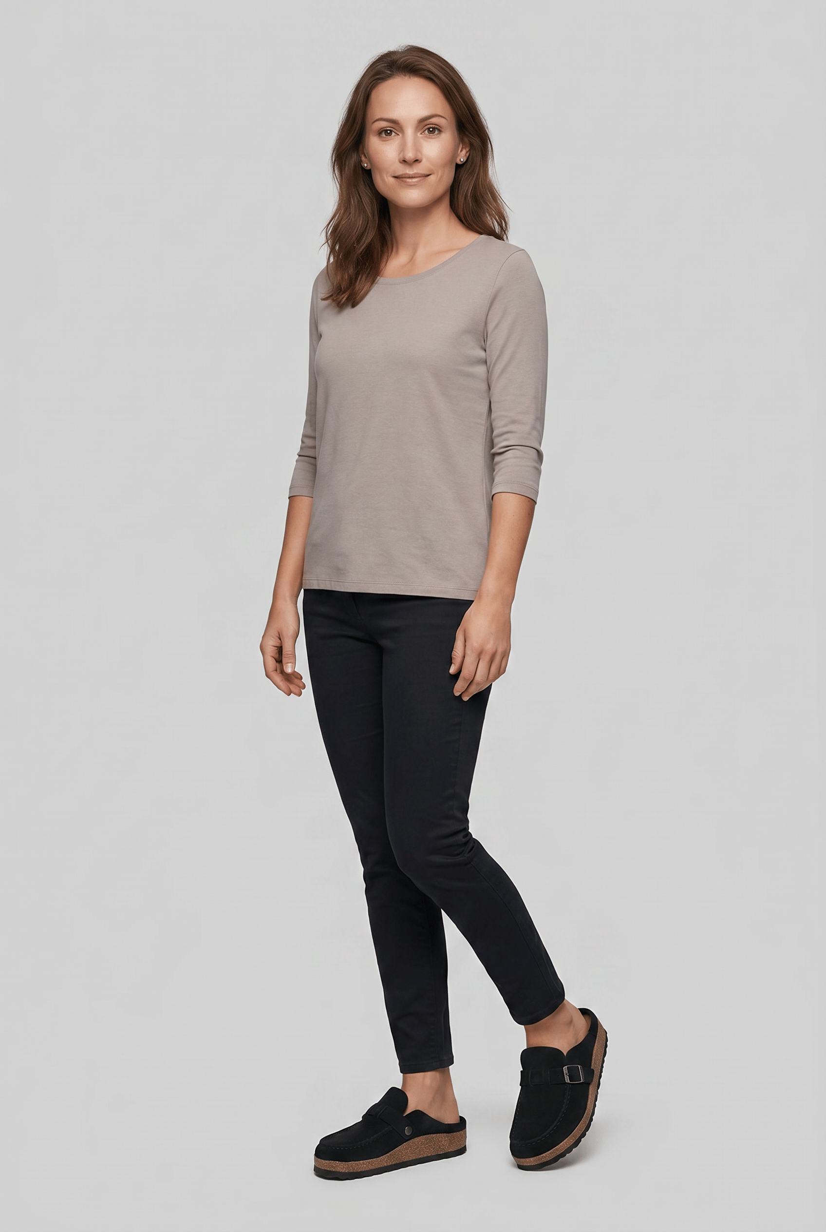 Women’s Round Toe Slip On Clogs | Cork Sole