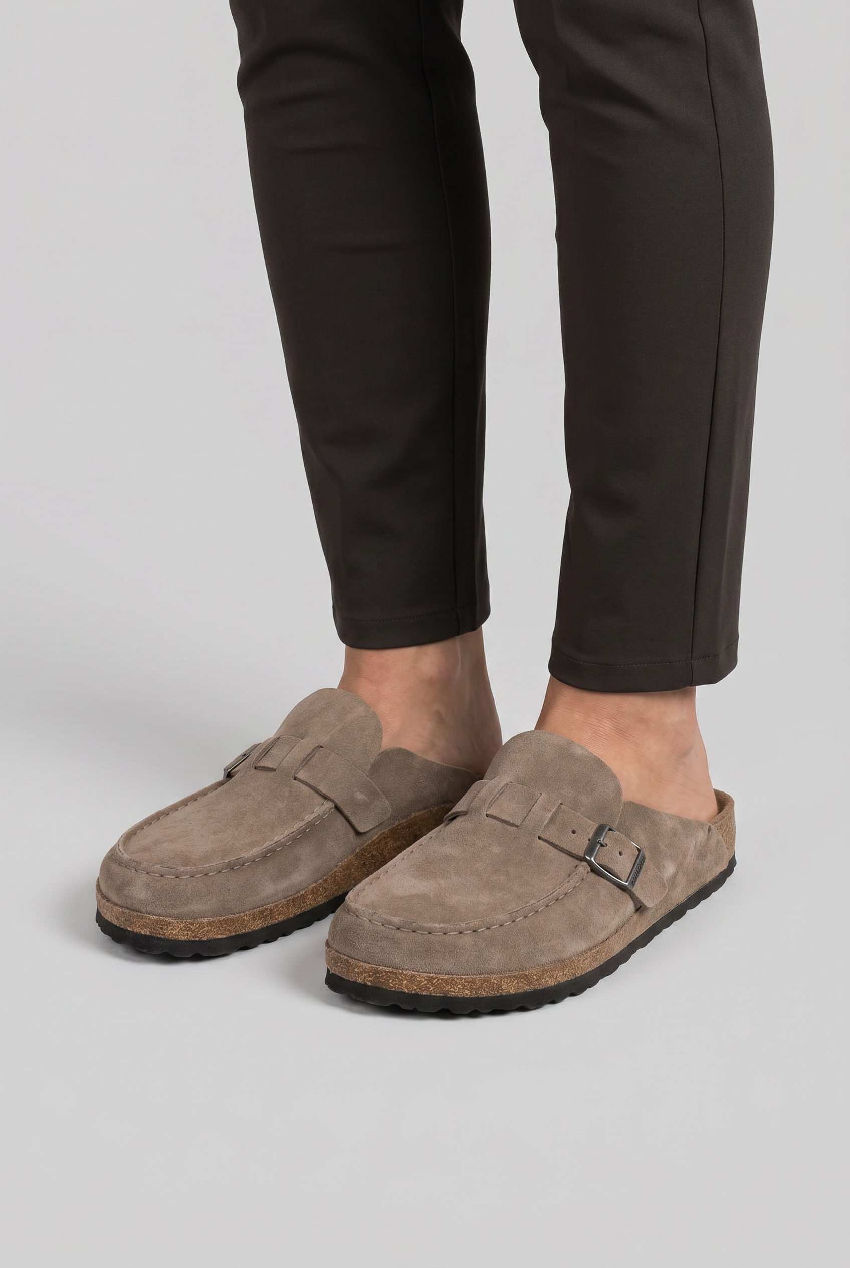 Women’s Round Toe Slip On Clogs | Cork Sole
