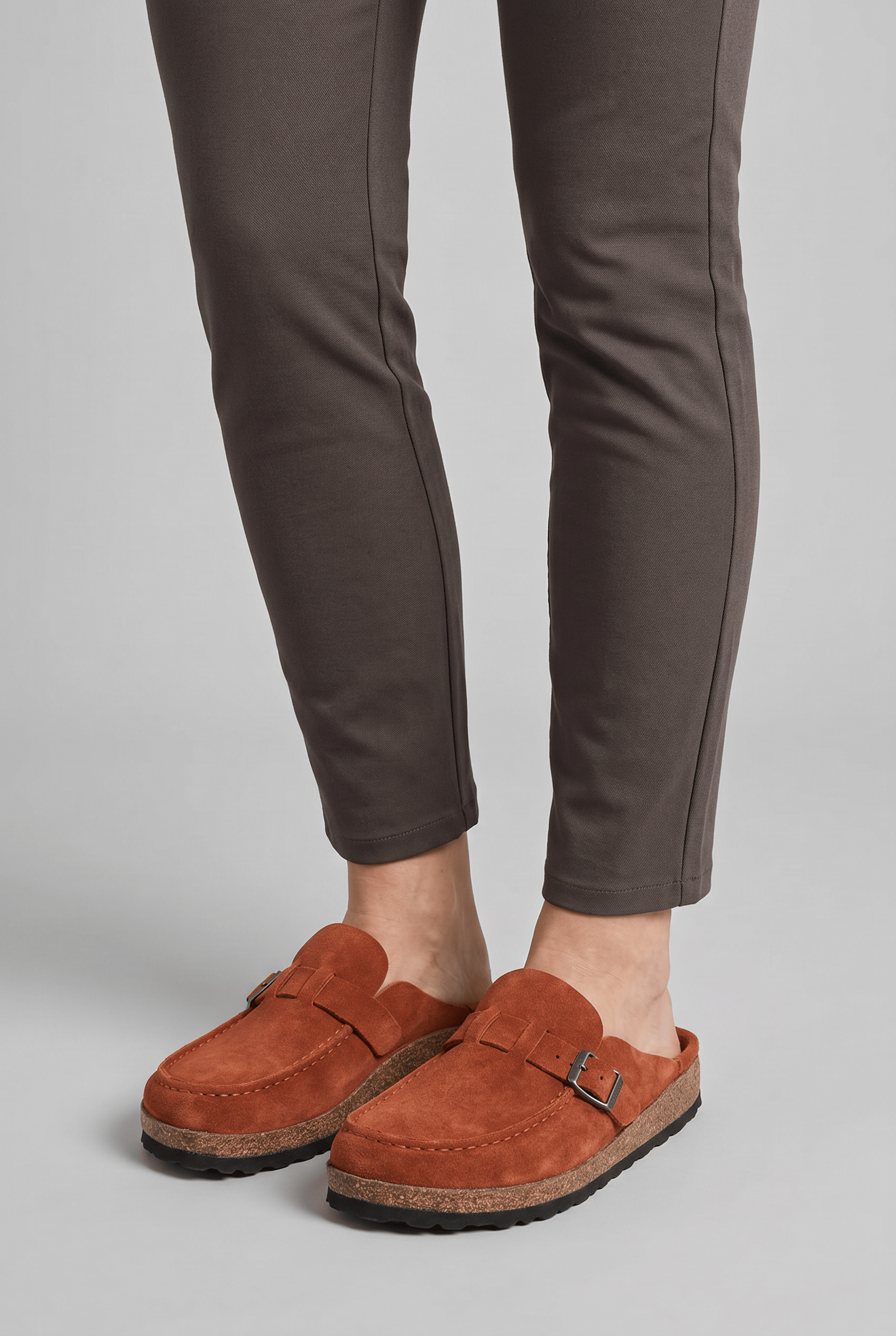 Women’s Round Toe Slip On Clogs | Cork Sole
