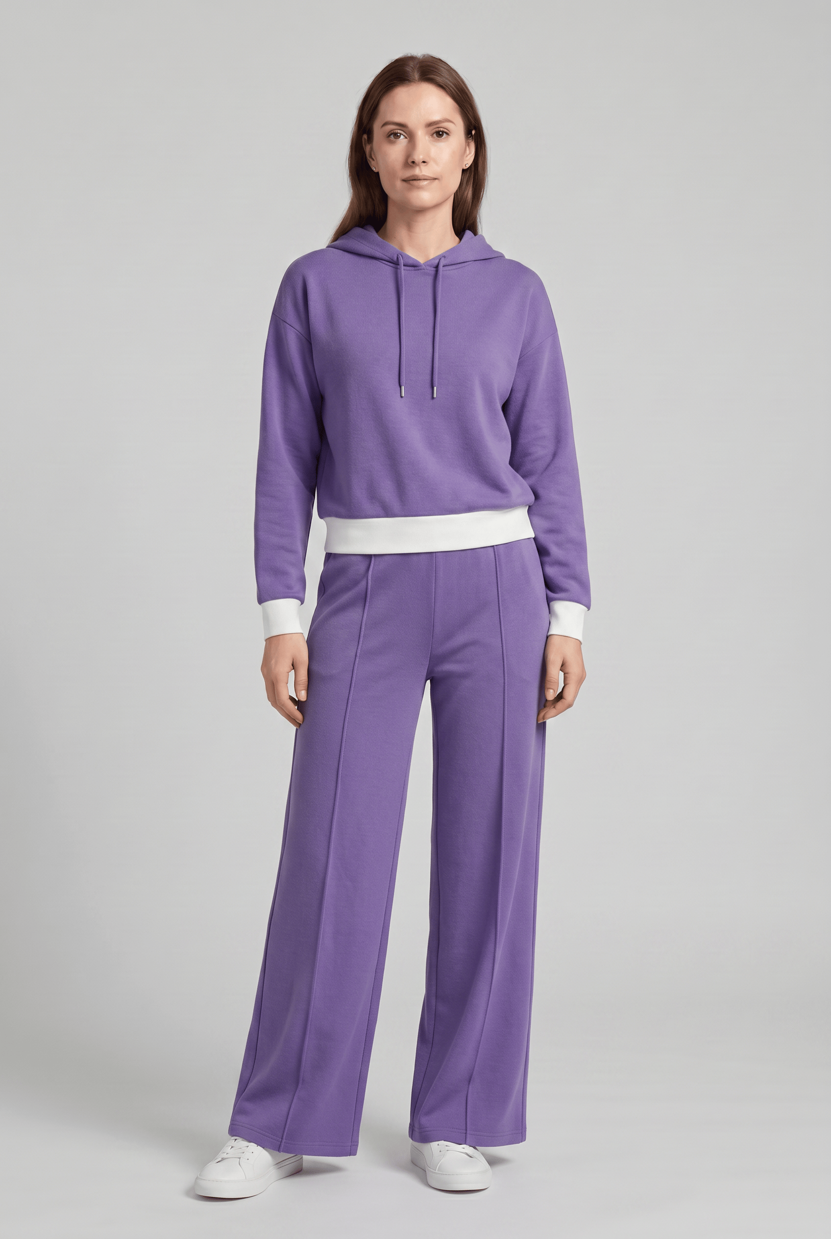Women’s Wide Leg Co-Ord Hoodie Tracksuit Set | Casual
