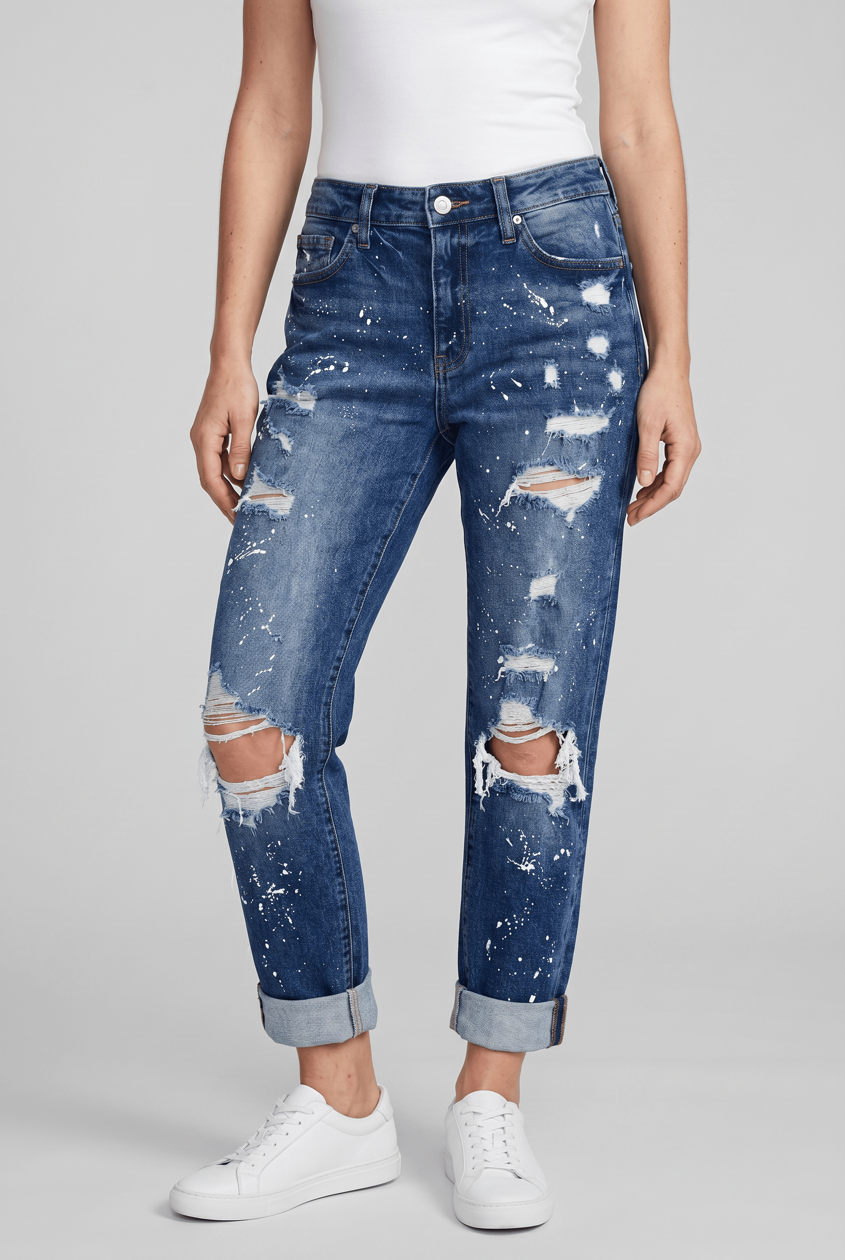 Women’s Casual Ripped High Waist Jeans | Slim Fit