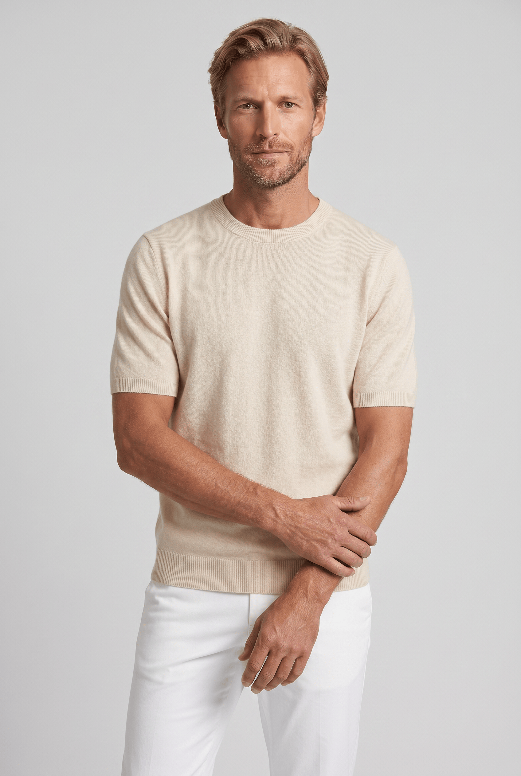 Men’s Crew Neck Short Sleeve Summer T-Shirt | Relaxed Fit