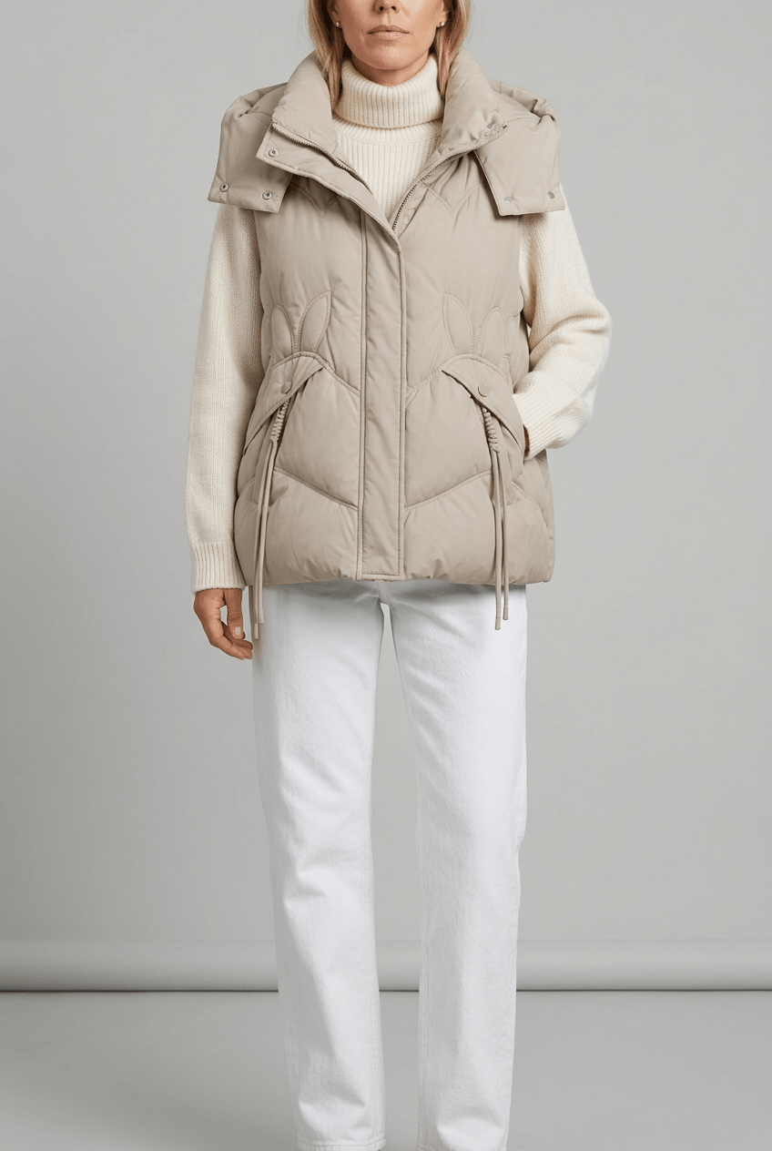 Women's Puffer Gilet | Detachable Hood