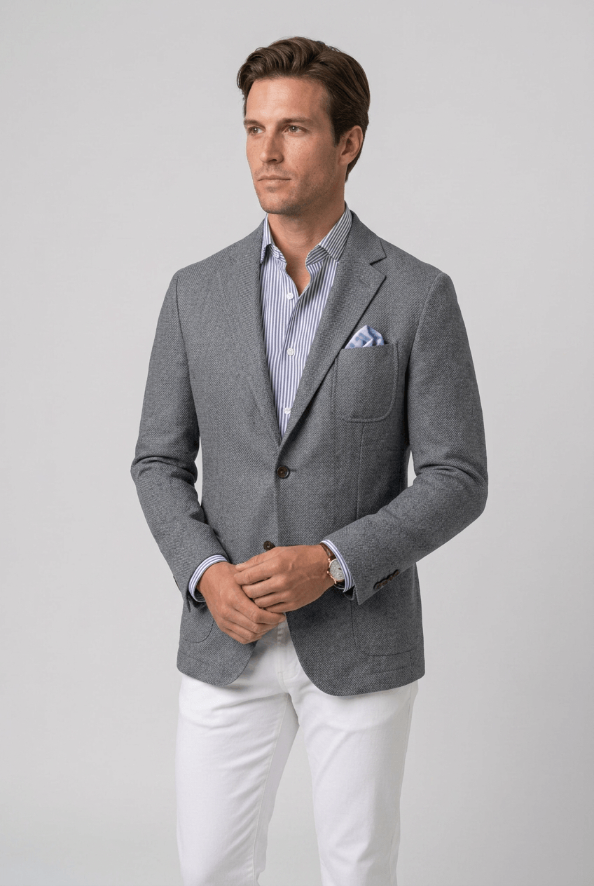 Men's Blazer | Two-Button Front & Patch Pockets