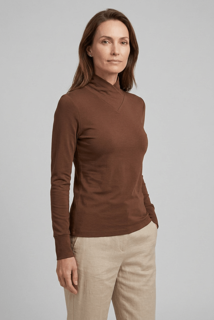 Women's Top | High Neck Slim Fit