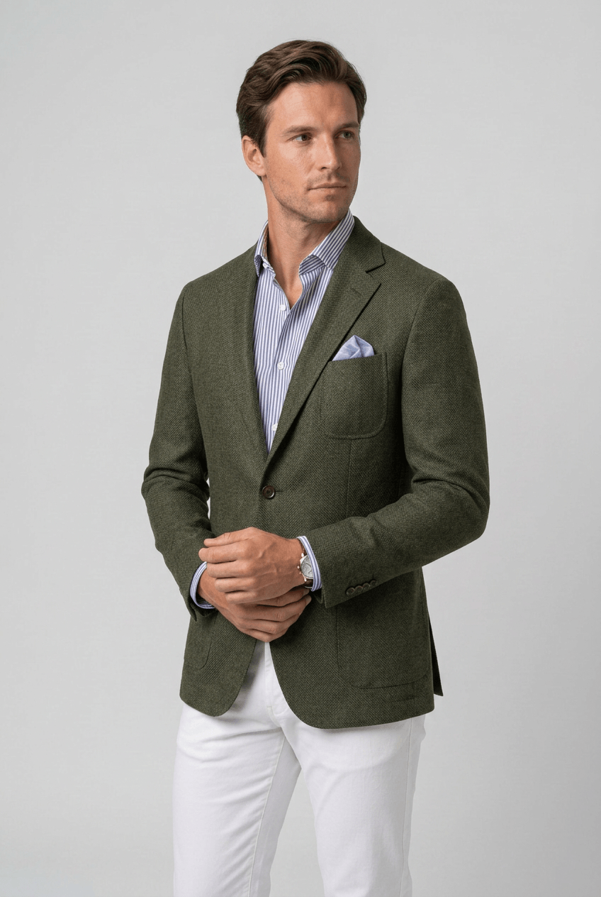 Men's Blazer | Two-Button Front & Patch Pockets