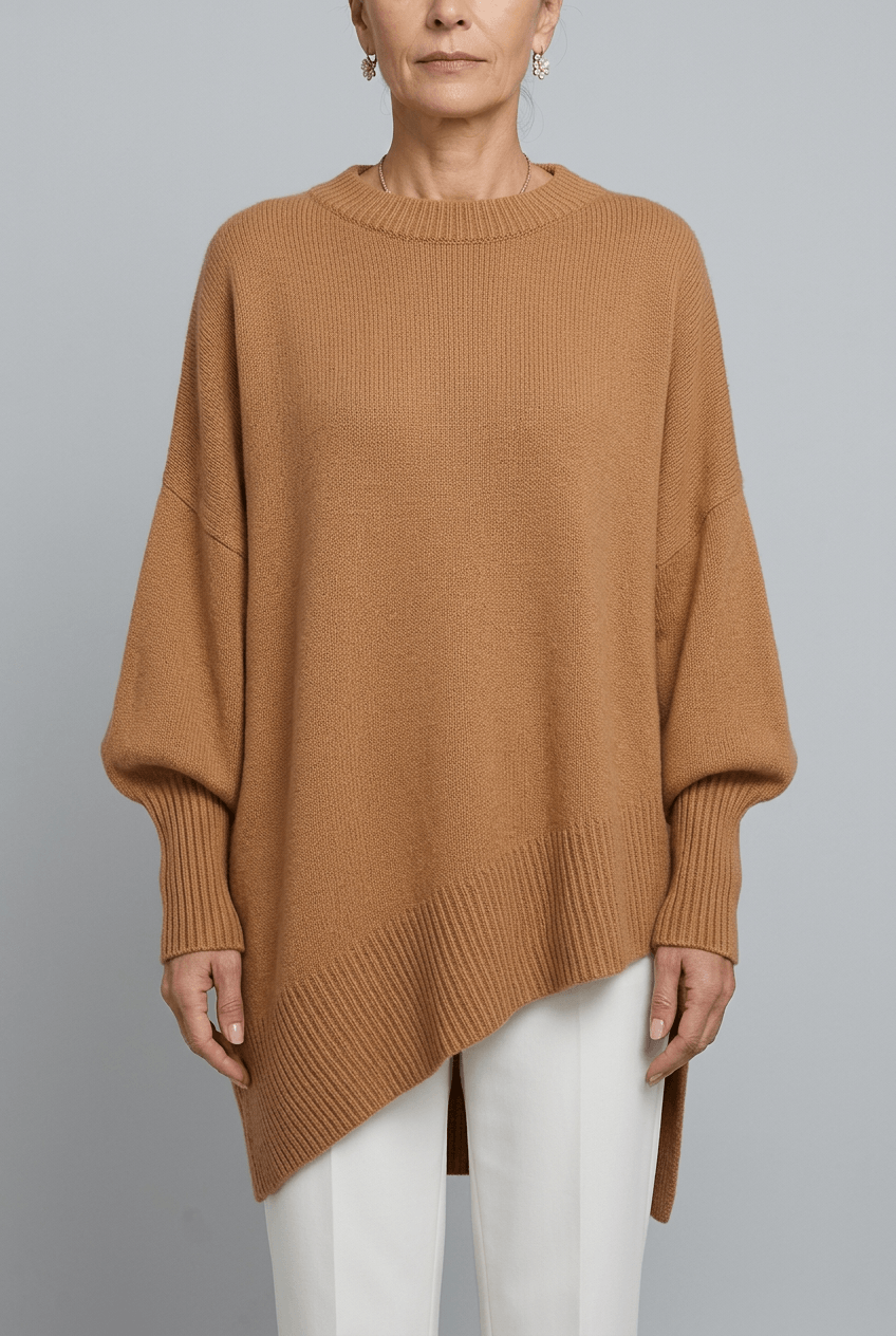 Women's Oversized Jumper | Side Split Longline Hem