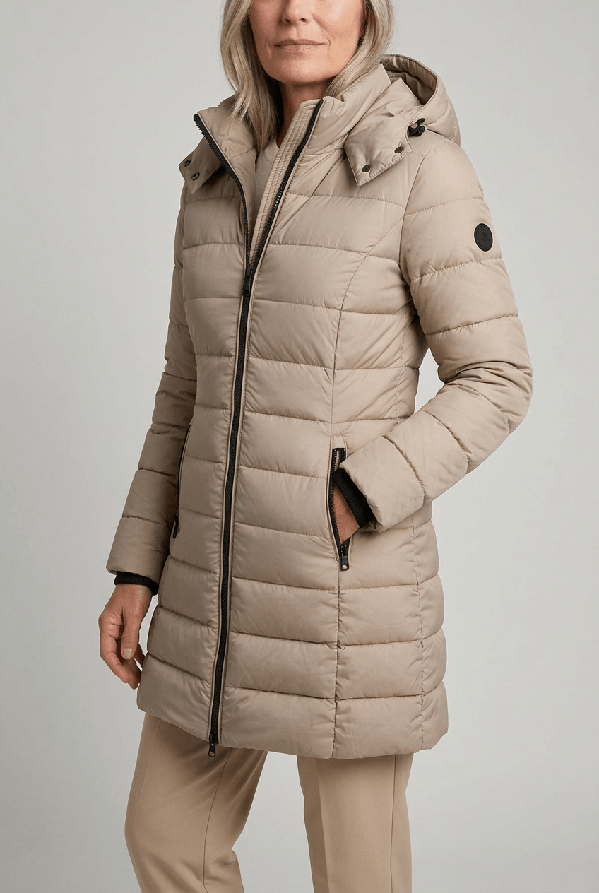 Women's Hooded Puffer Coat | Full Zip & Quilted