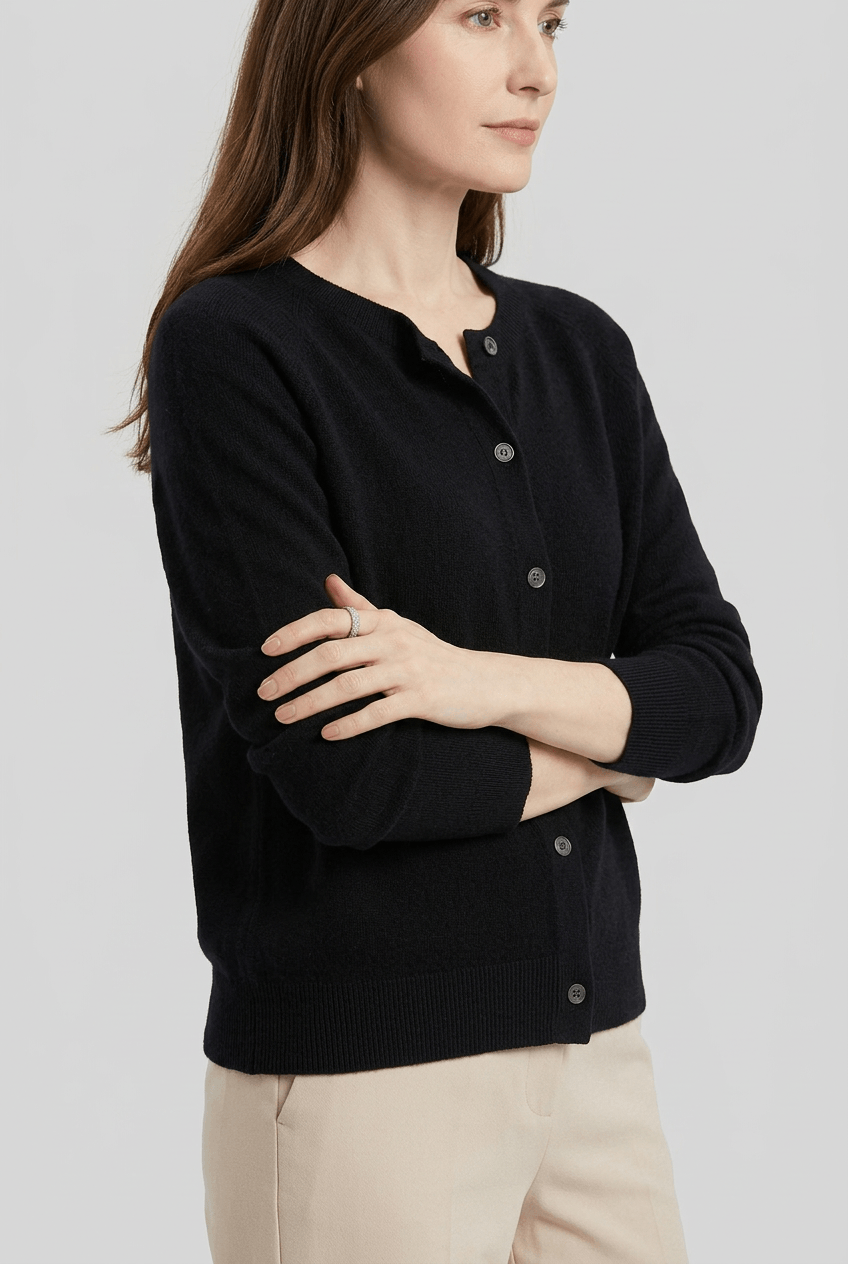 Women's Ribbed Cardigan | Long Sleeves & Button Front