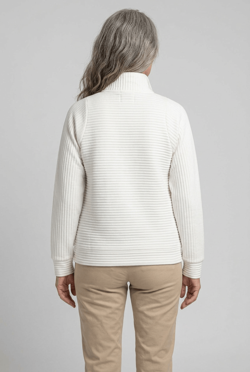 Women's Knit Quarter Zip Jumper | Funnel Neck