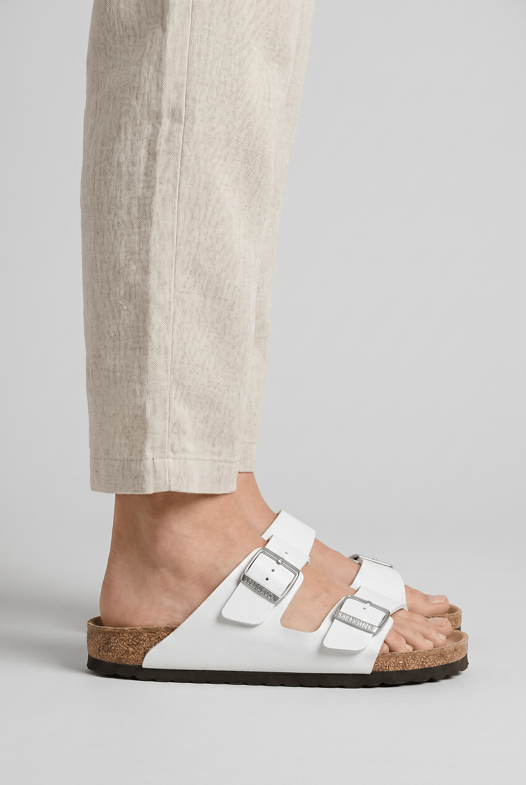 Women’s Double Strap Adjustable Buckle Slide Sandals | Casual