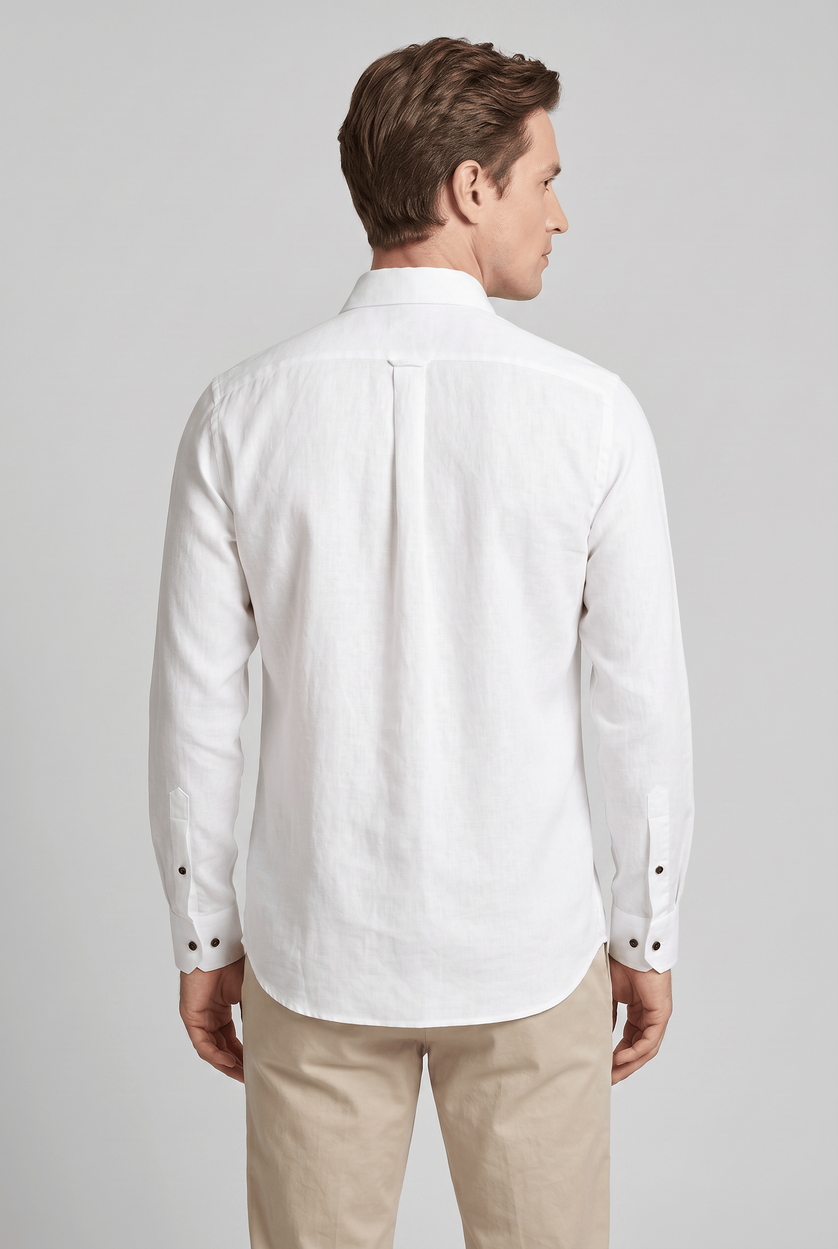 Men’s Collared Long Sleeves Slim Fit Dress Shirt | Formal