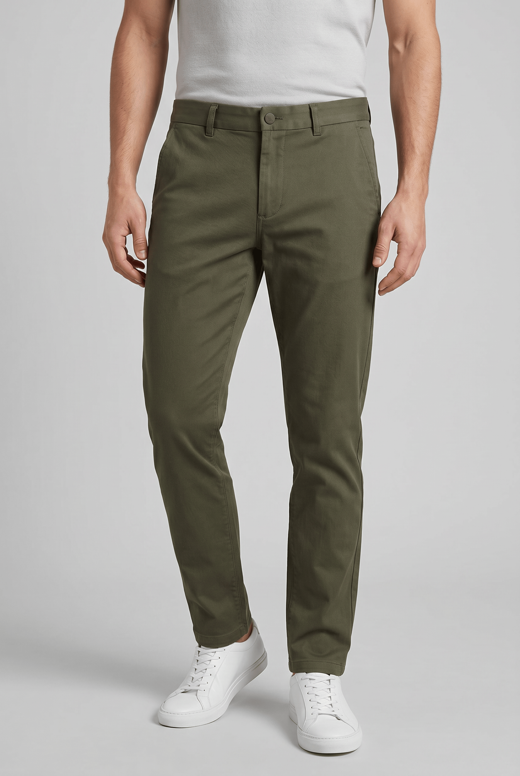 Men's Slim Fit Chino Trousers | Modern