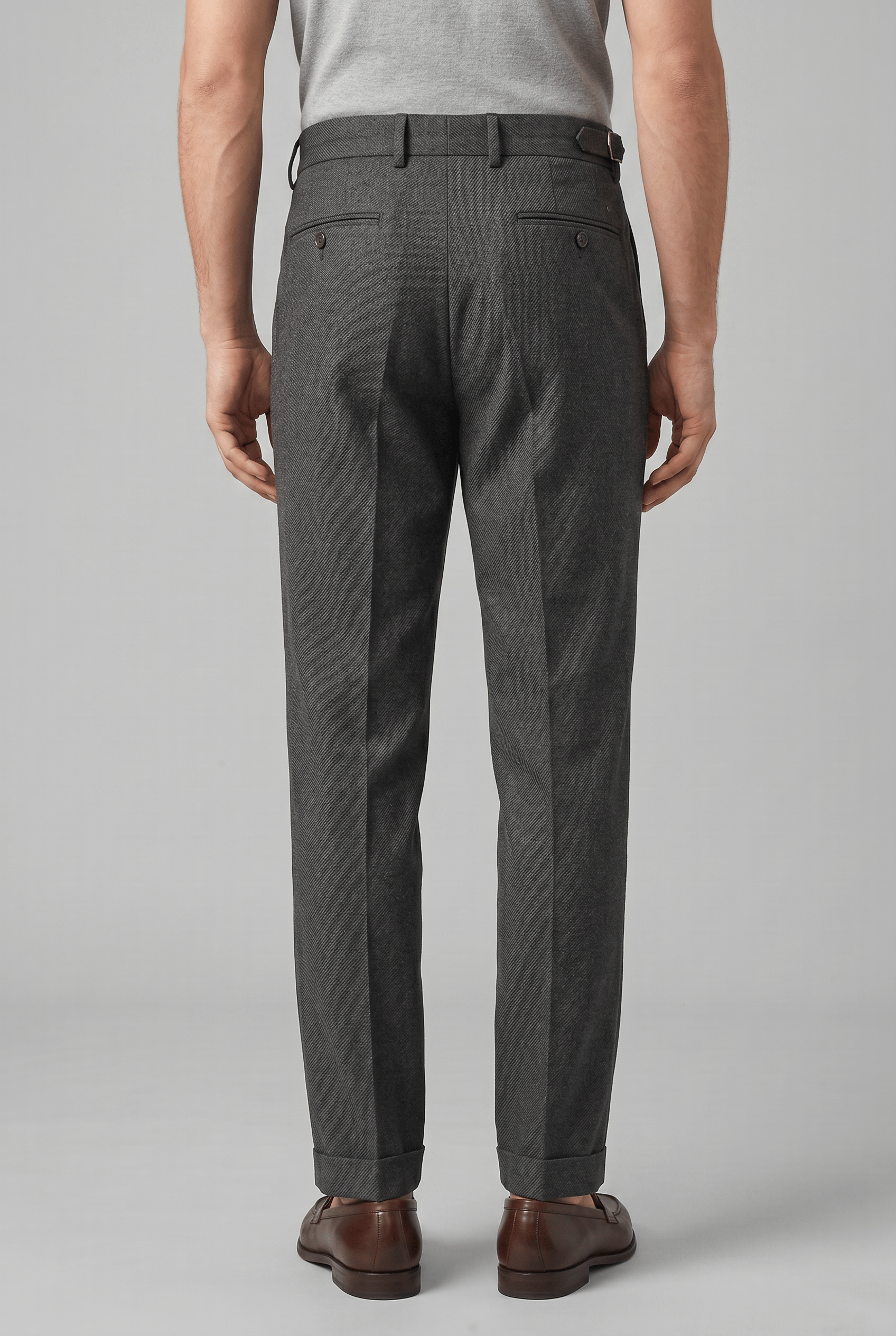 Men's Slim Fit Pleated Modern Trousers | Casual
