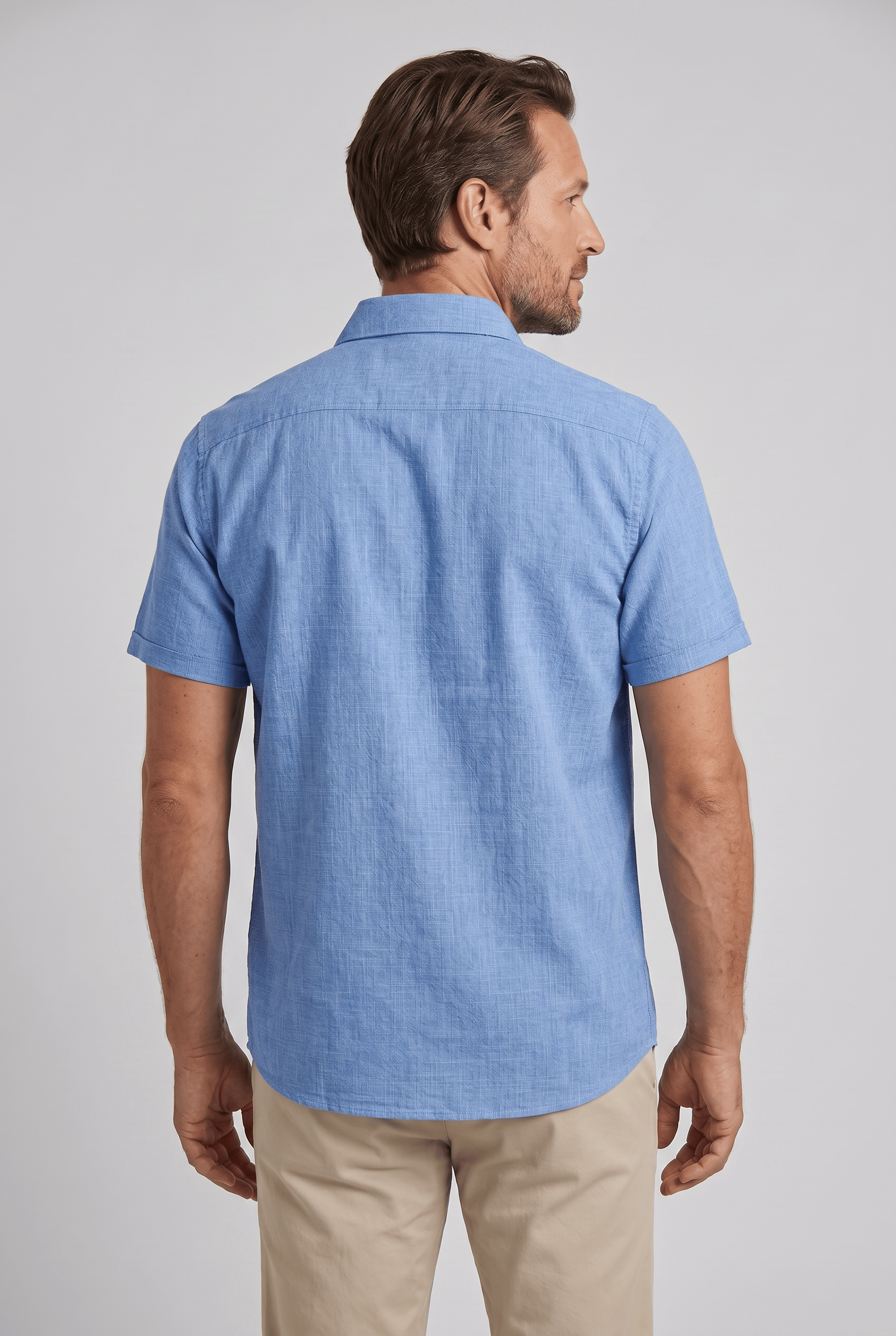 Men’s Collar Short Sleeve Polo Shirt | Chest Pocket