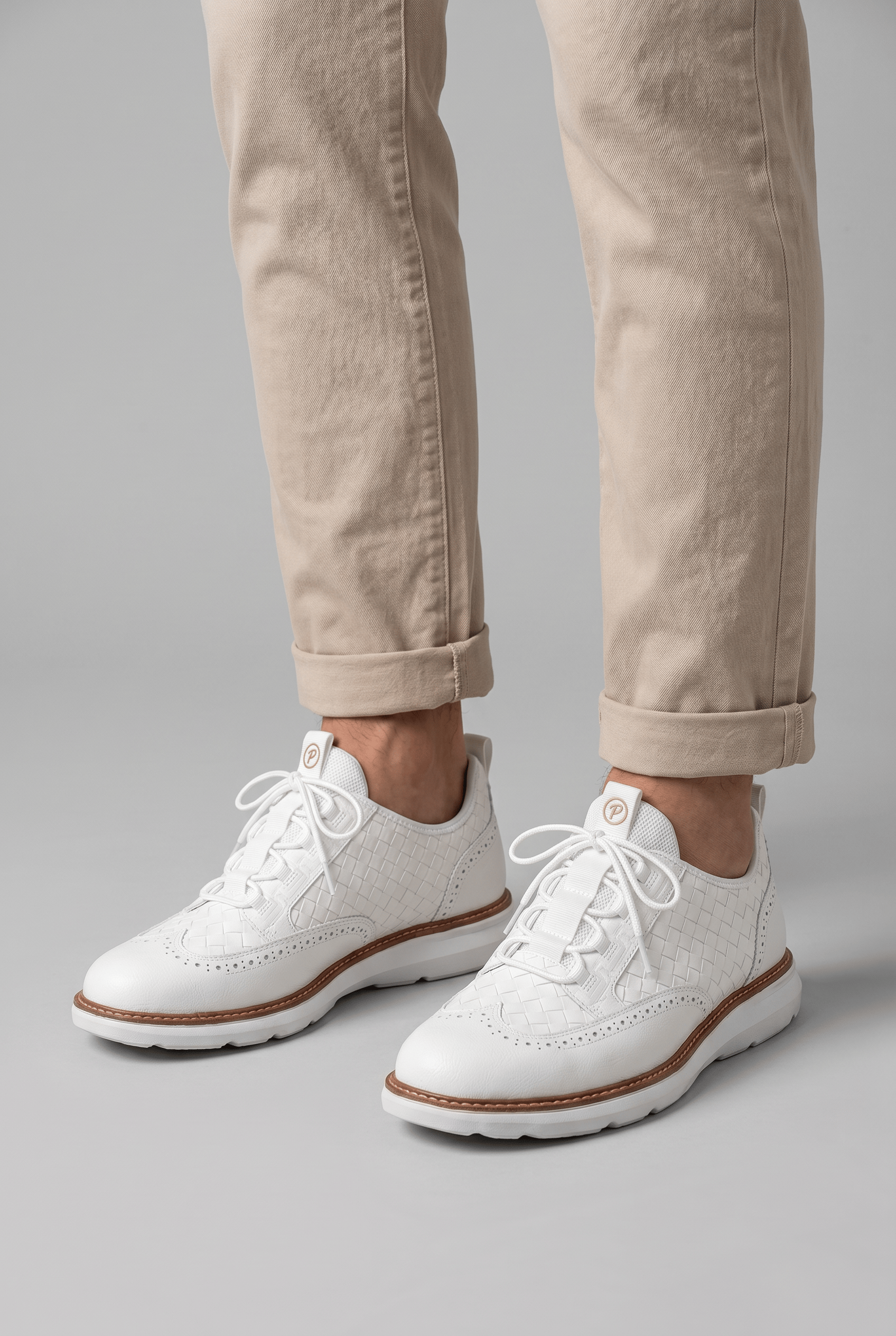 Men’s Textured Lace-Up Casual Trainers | Non Slip