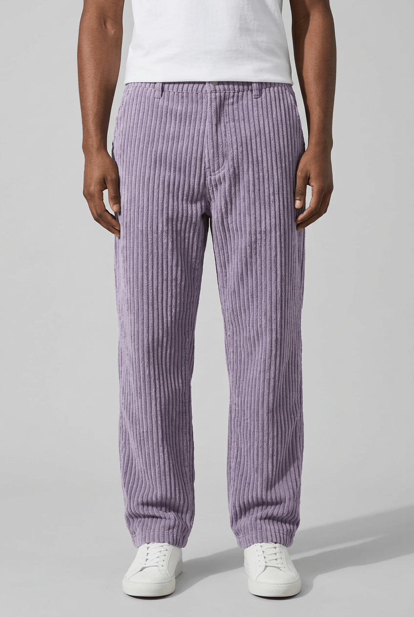 Men's Corduroy Trousers | Wide Wale Straight Fit
