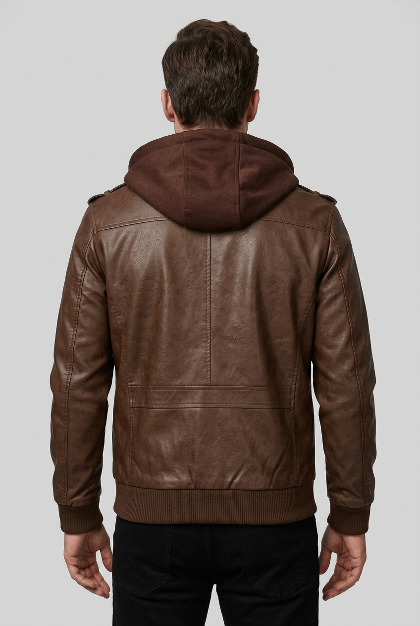 Men's Bomber Jacket | Layered Hoodie