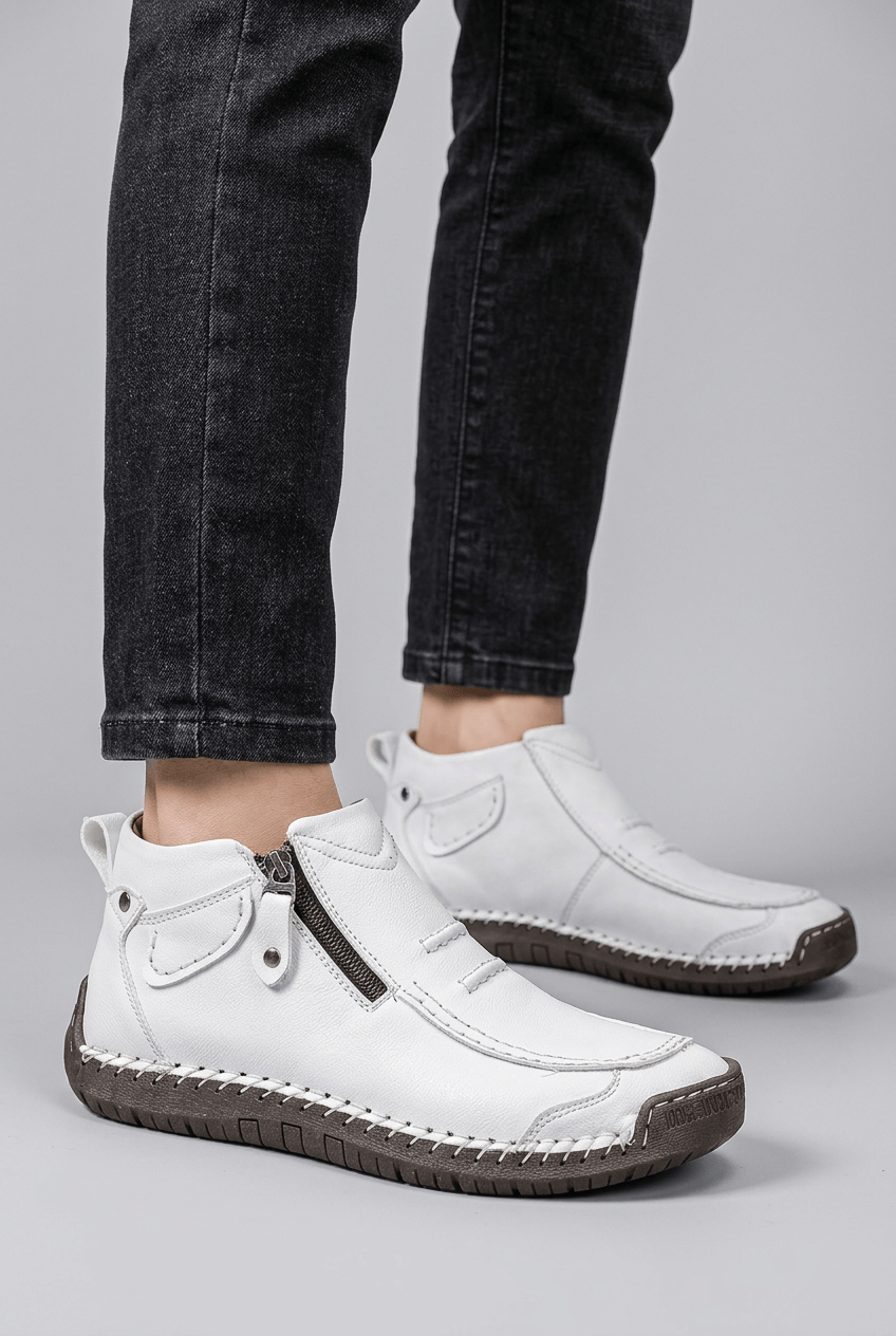 Men's Ankle Boots | Side Zip & Moccasin Detail
