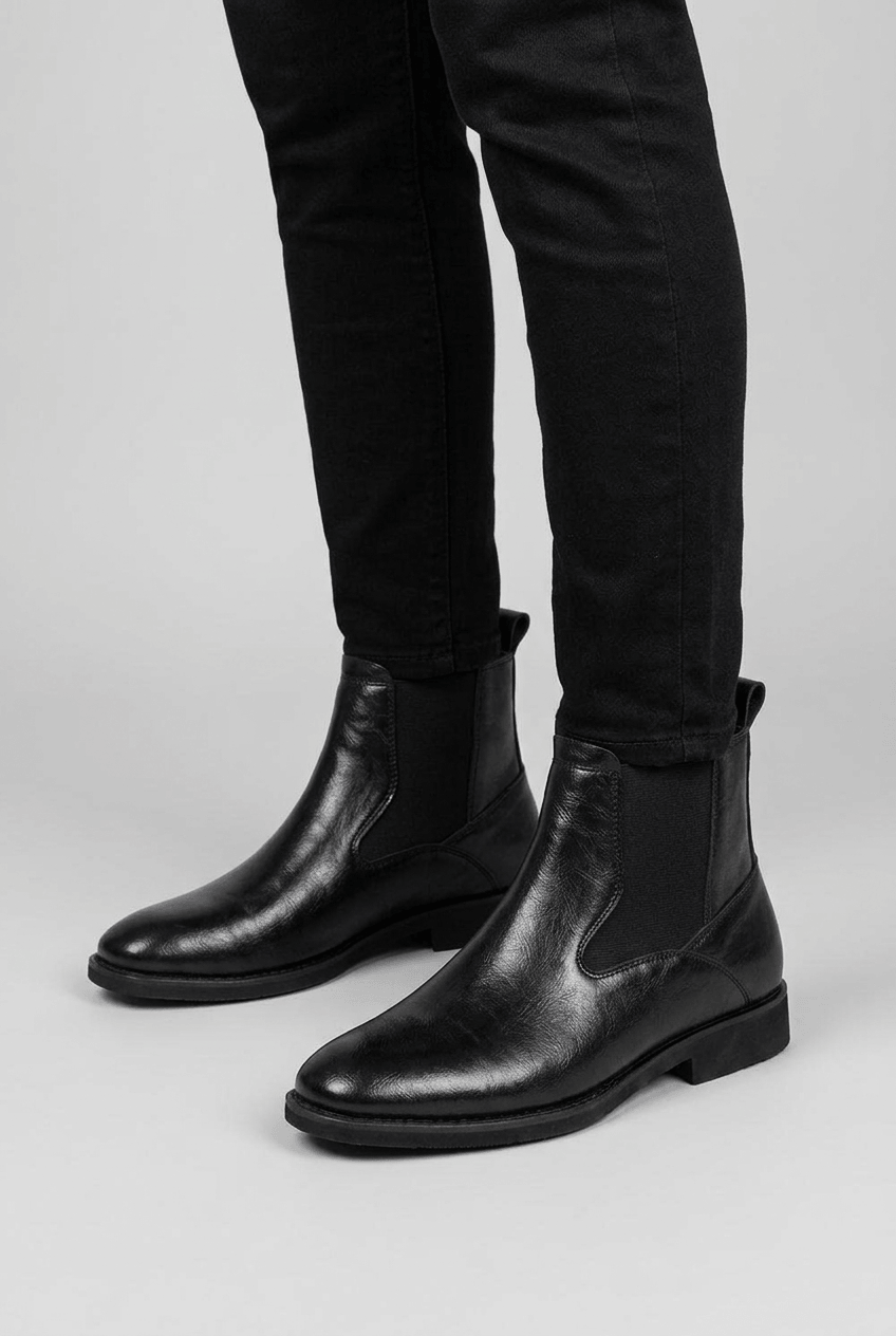 Men's Chunky Chelsea Boots | Elastic Gusset