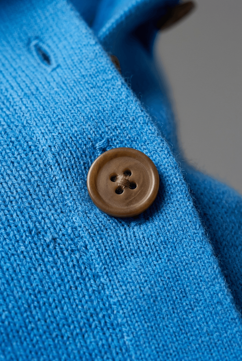 Women's Knit Cardigan | Polo Collar and Button Front