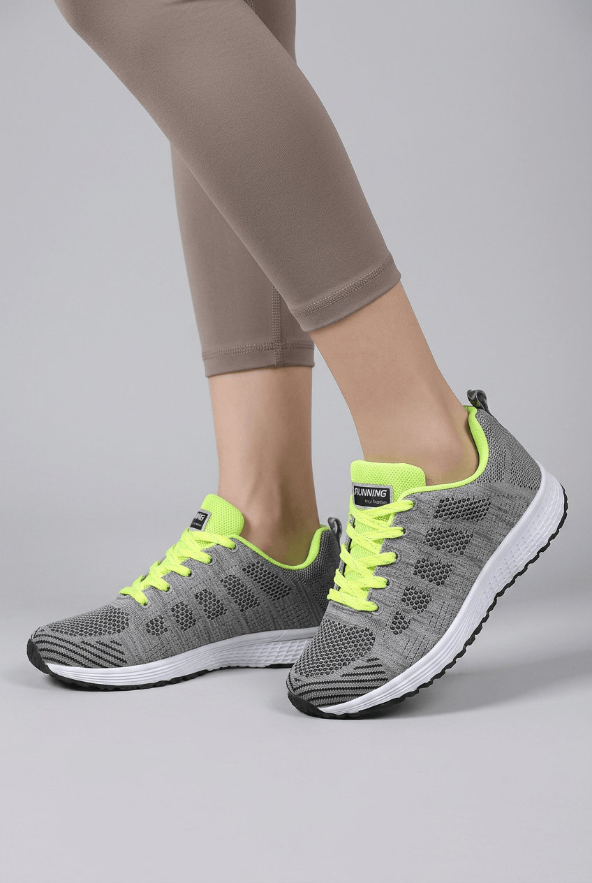Women's Trainers | Lace Up Low Heel Round Toe