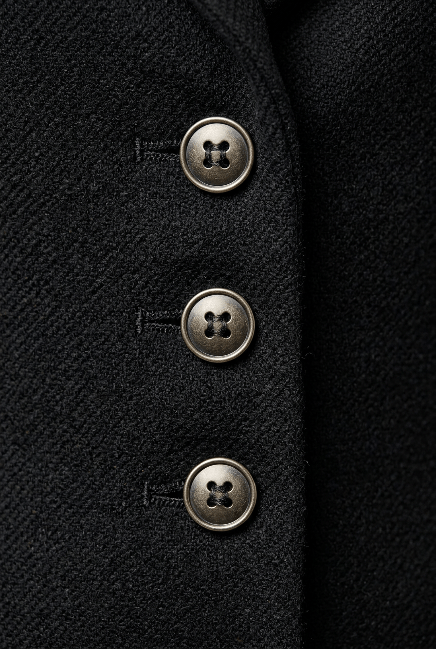 Women's Tailored Coat | Lapel Collar & Button Front