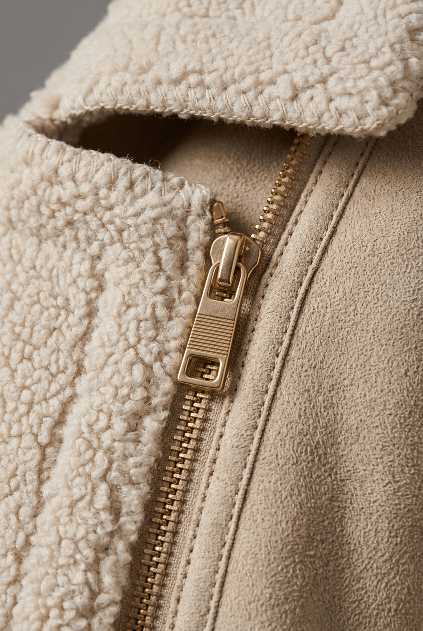 Women's Oversized Jacket | Structured Collar & Zip Pockets