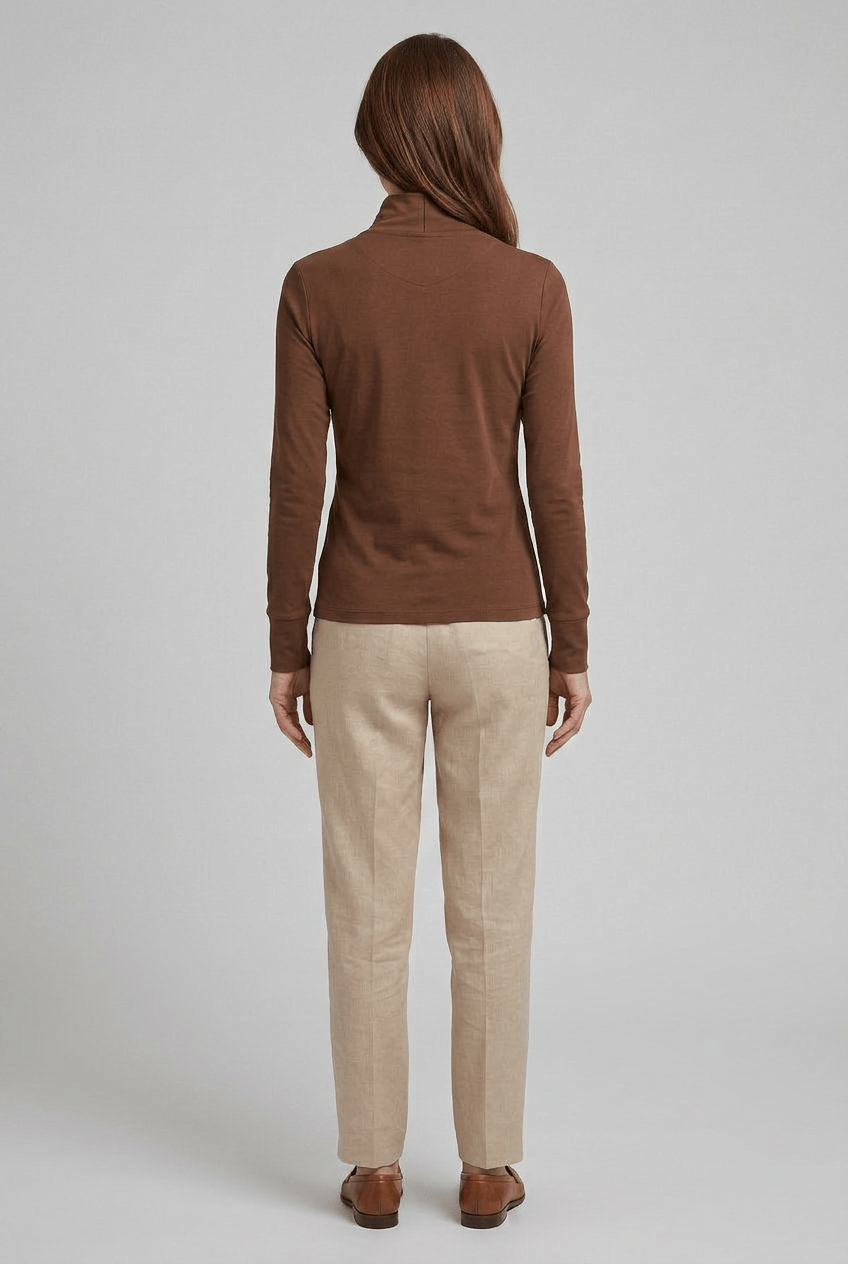 Women's Top | High Neck Slim Fit