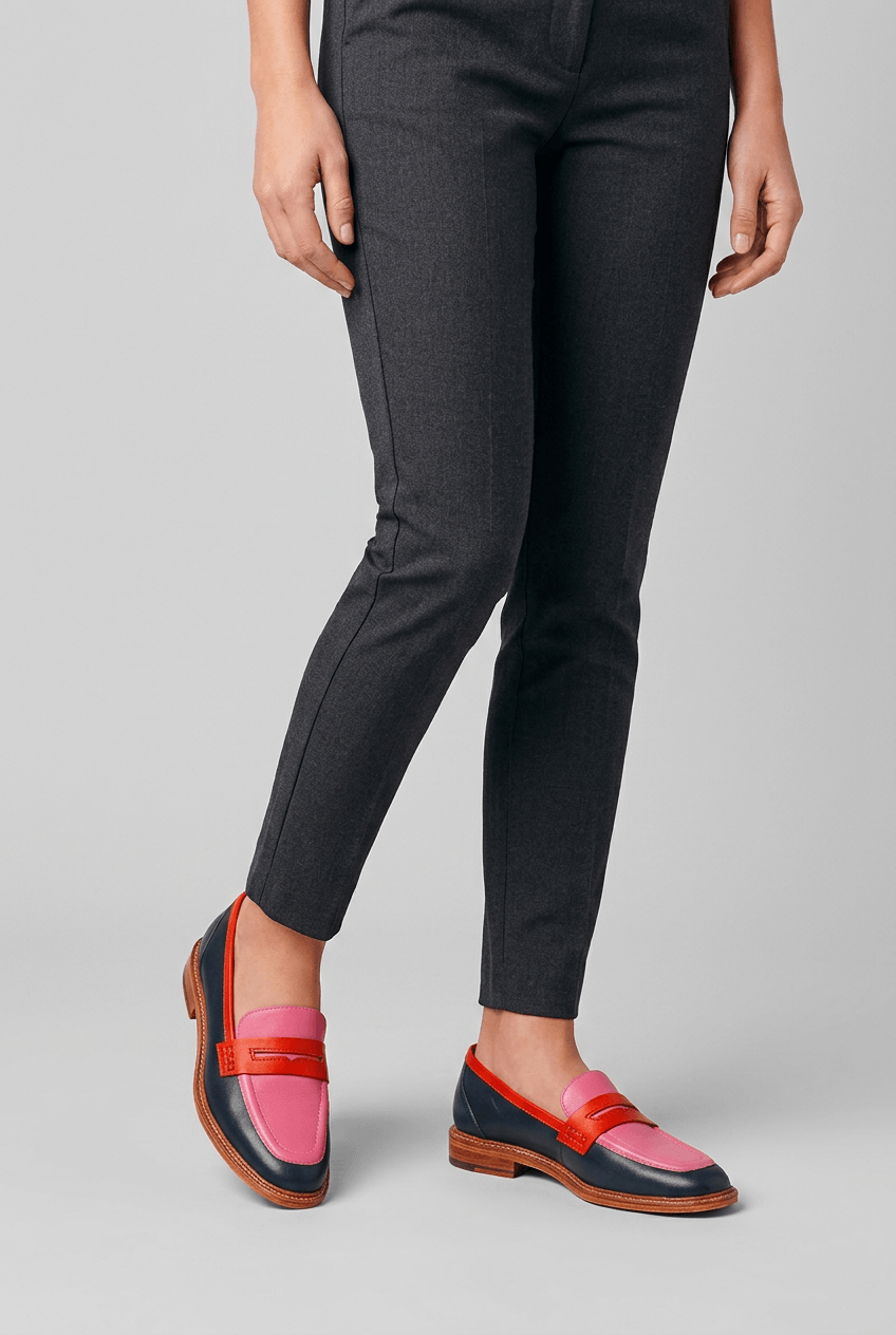 Women's Penny Loafers | Low Block Heel