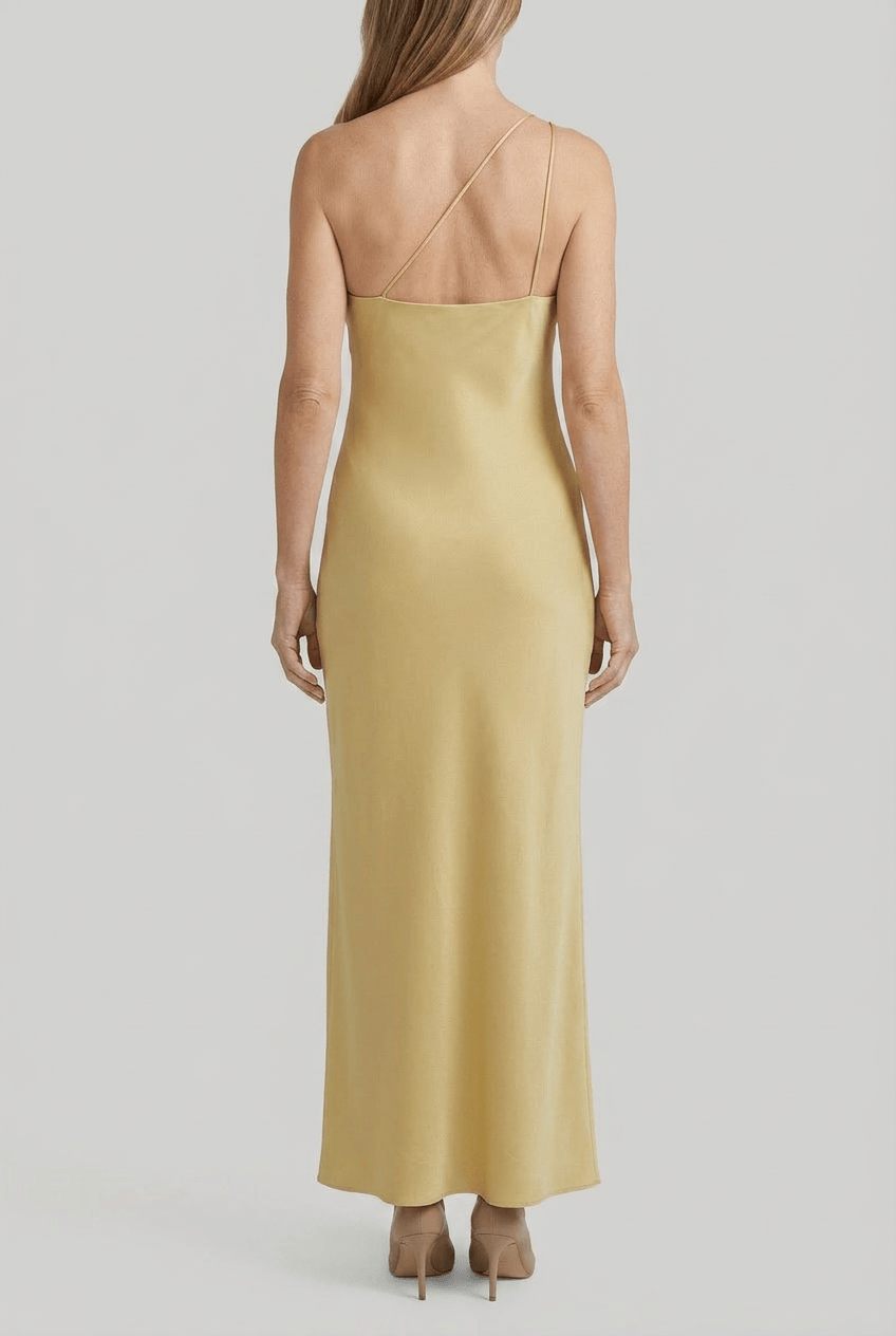 Women's Backless Maxi Dress | Side Split & Cross Back